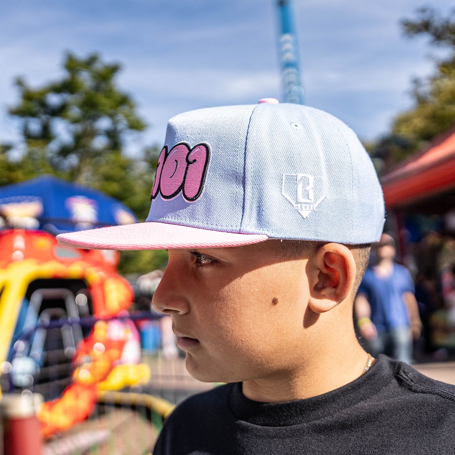 Baseball Lifestyle 101 Cotton Candy Baseball Snapback Hat product image