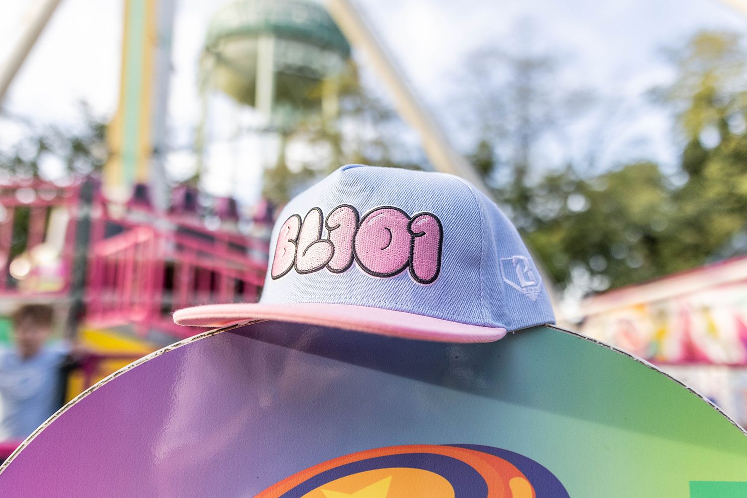Baseball Lifestyle 101 Cotton Candy Baseball Snapback Hat product image