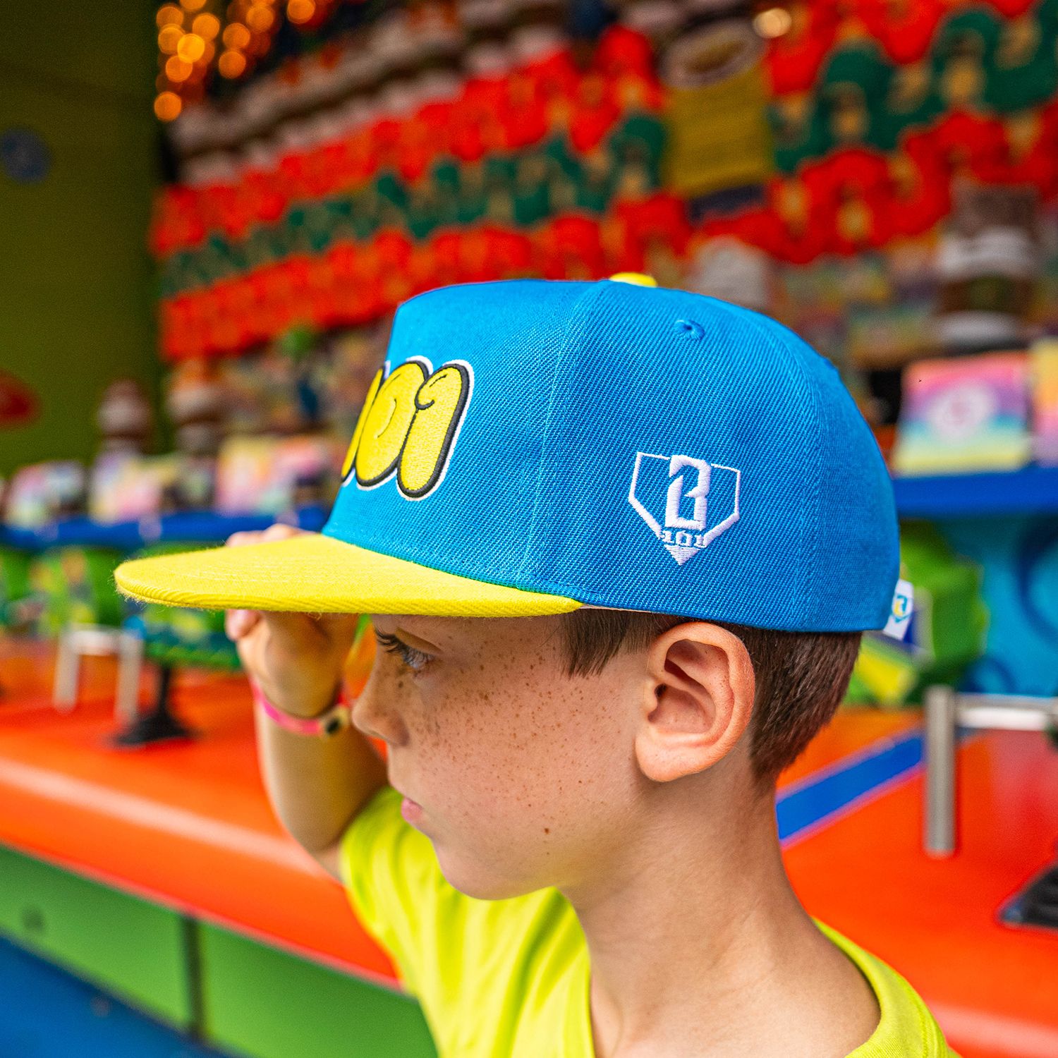 Baseball Lifestyle 101 Cotton Candy Baseball Snapback Hat product image