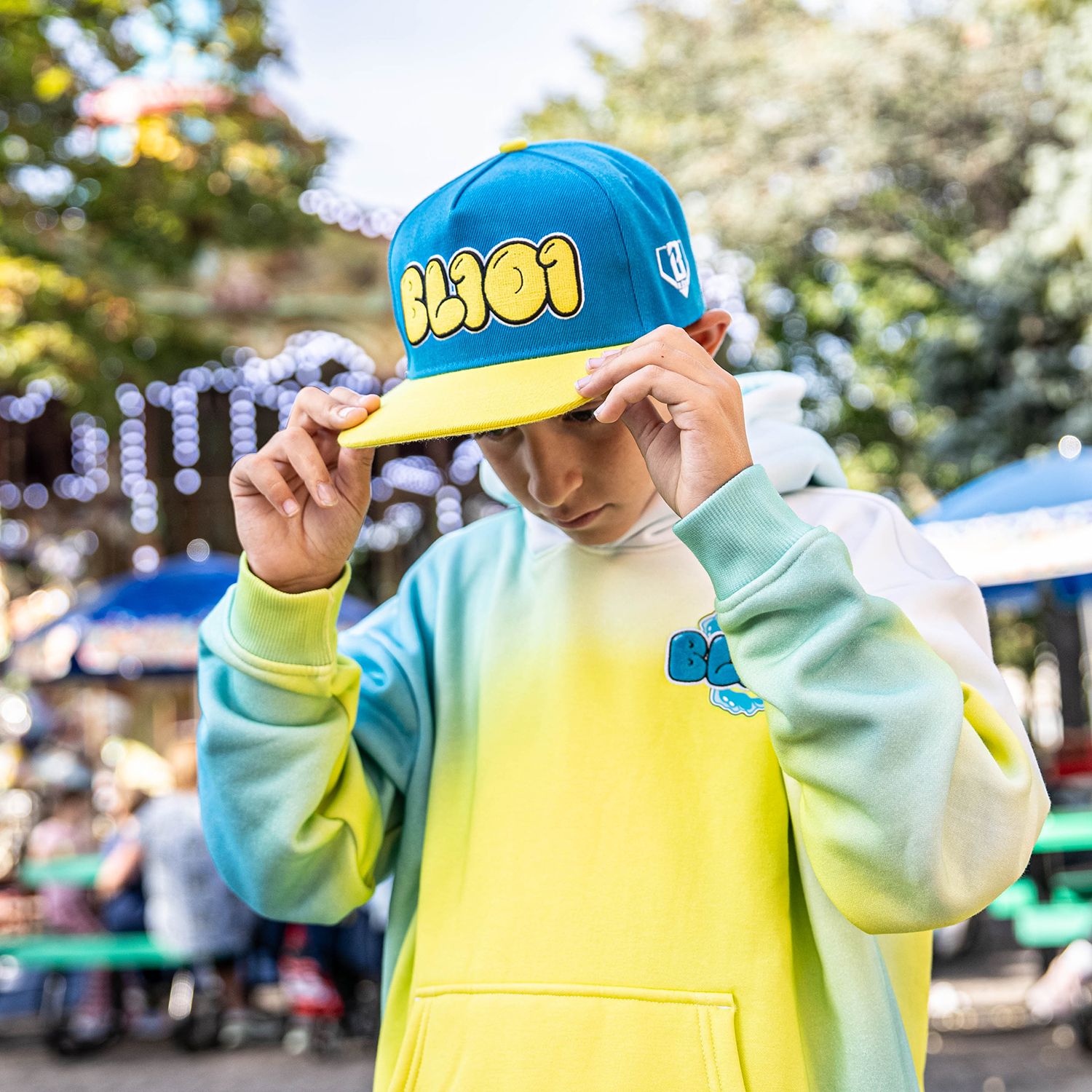 Baseball Lifestyle 101 Cotton Candy Baseball Snapback Hat product image