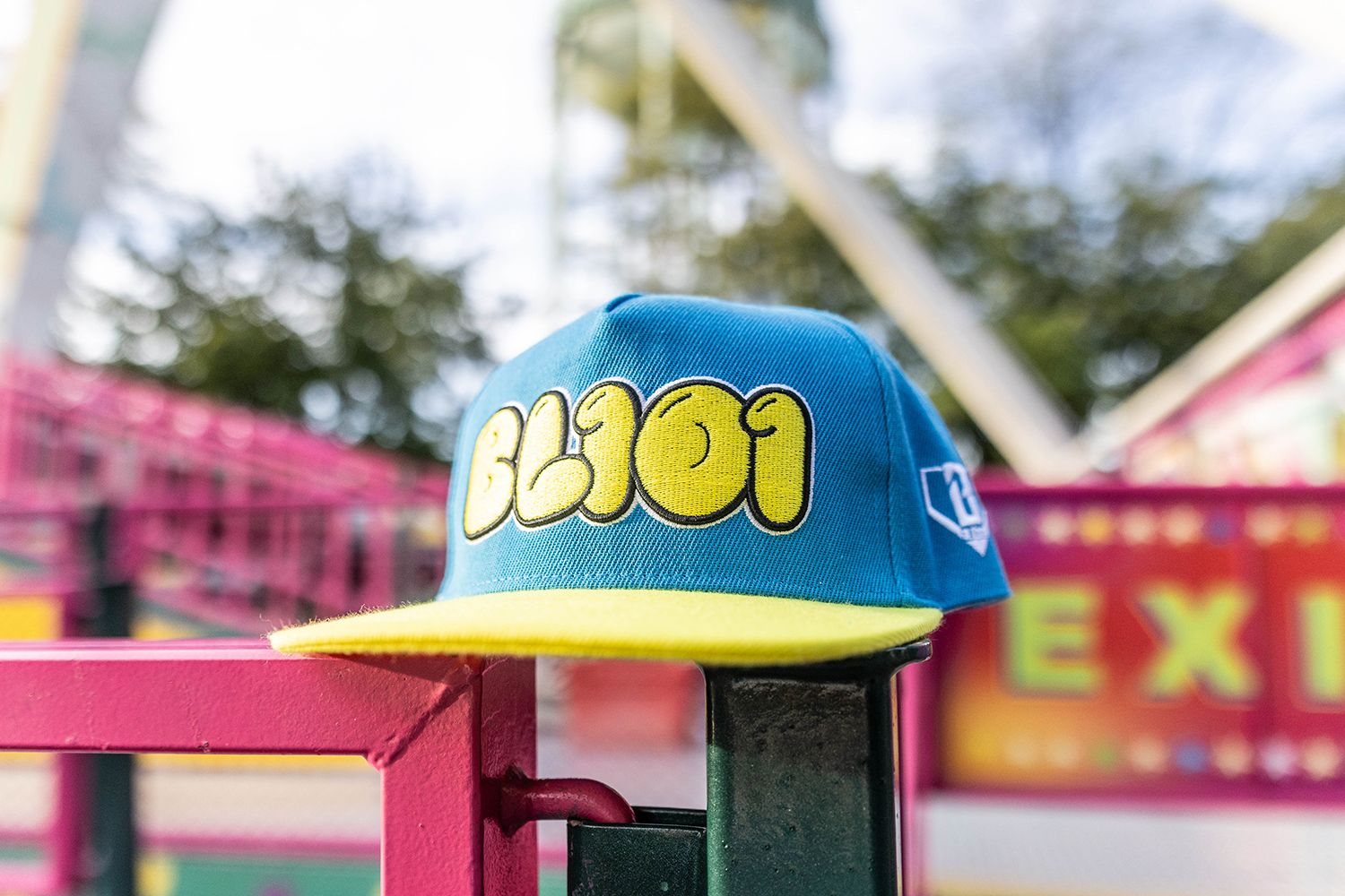 Baseball Lifestyle 101 Cotton Candy Baseball Snapback Hat product image