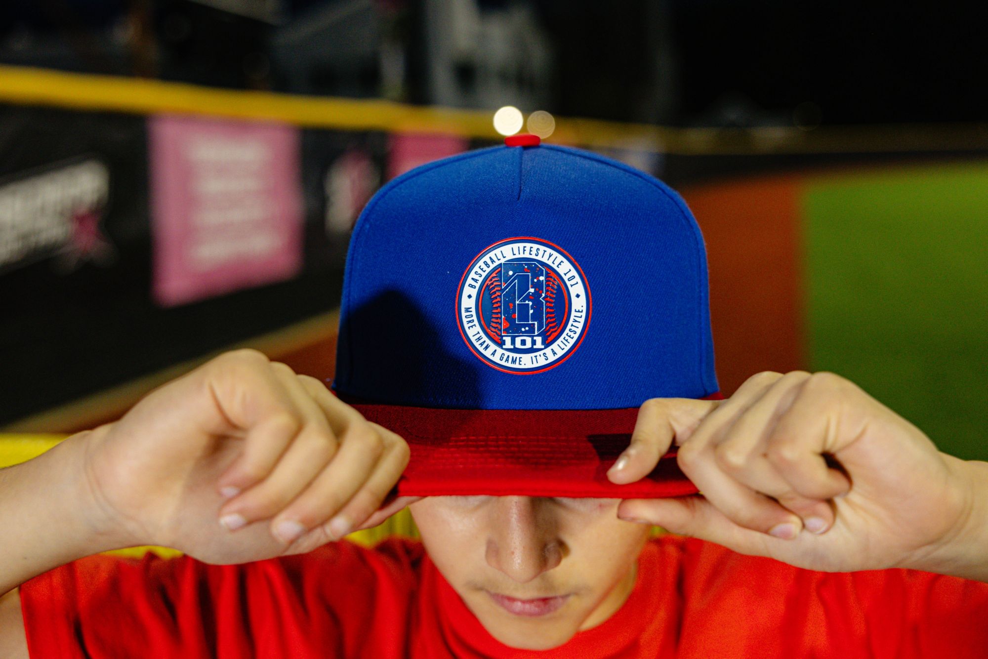 Baseball Lifestyle 101 Splatter Baseball Hat product image