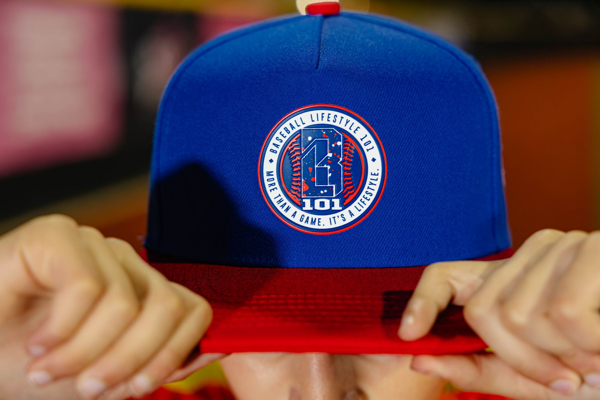 Baseball Lifestyle 101 Splatter Baseball Hat product image
