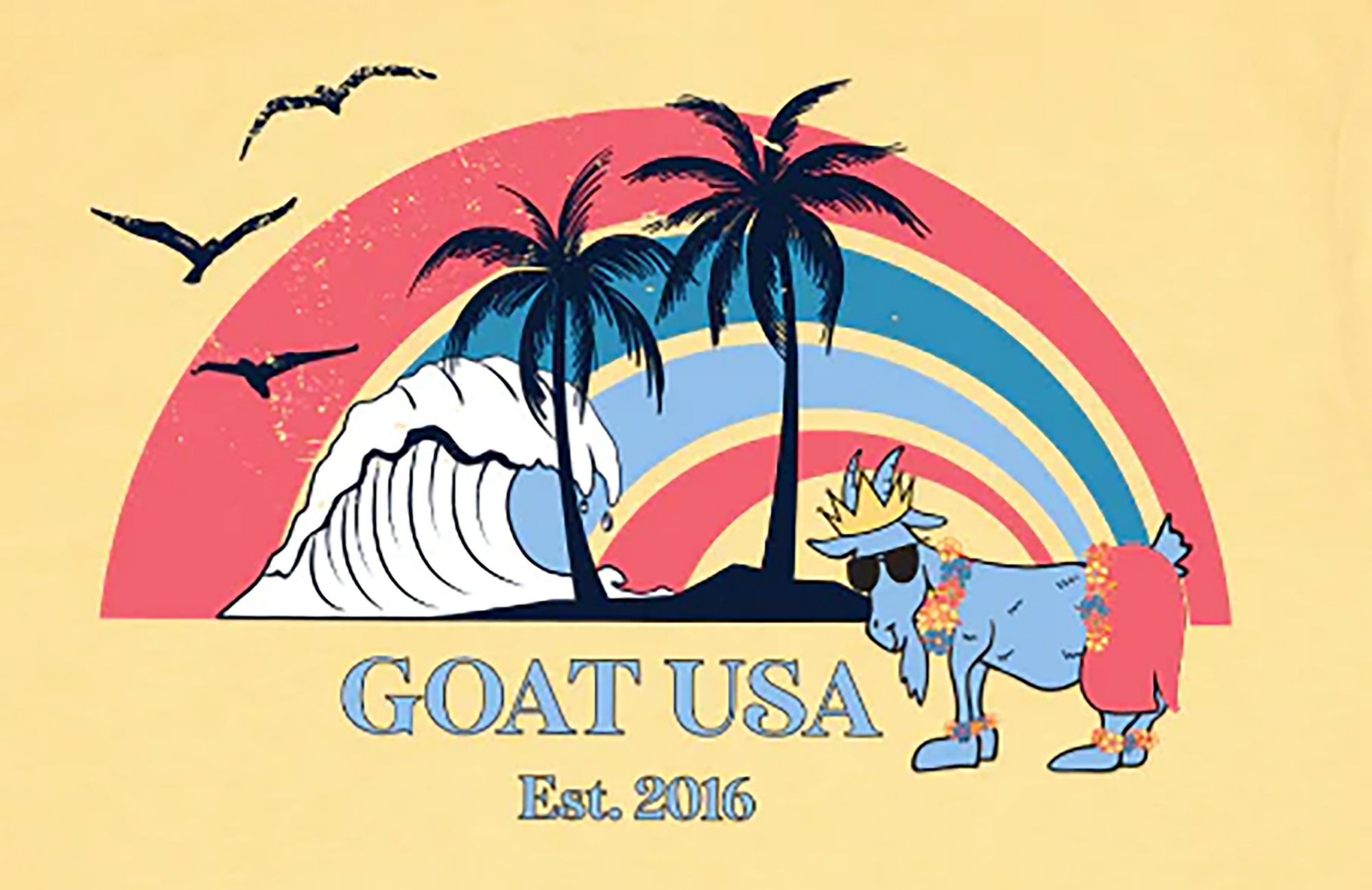 GOAT USA Adult Hawaiian T-Shirt product image