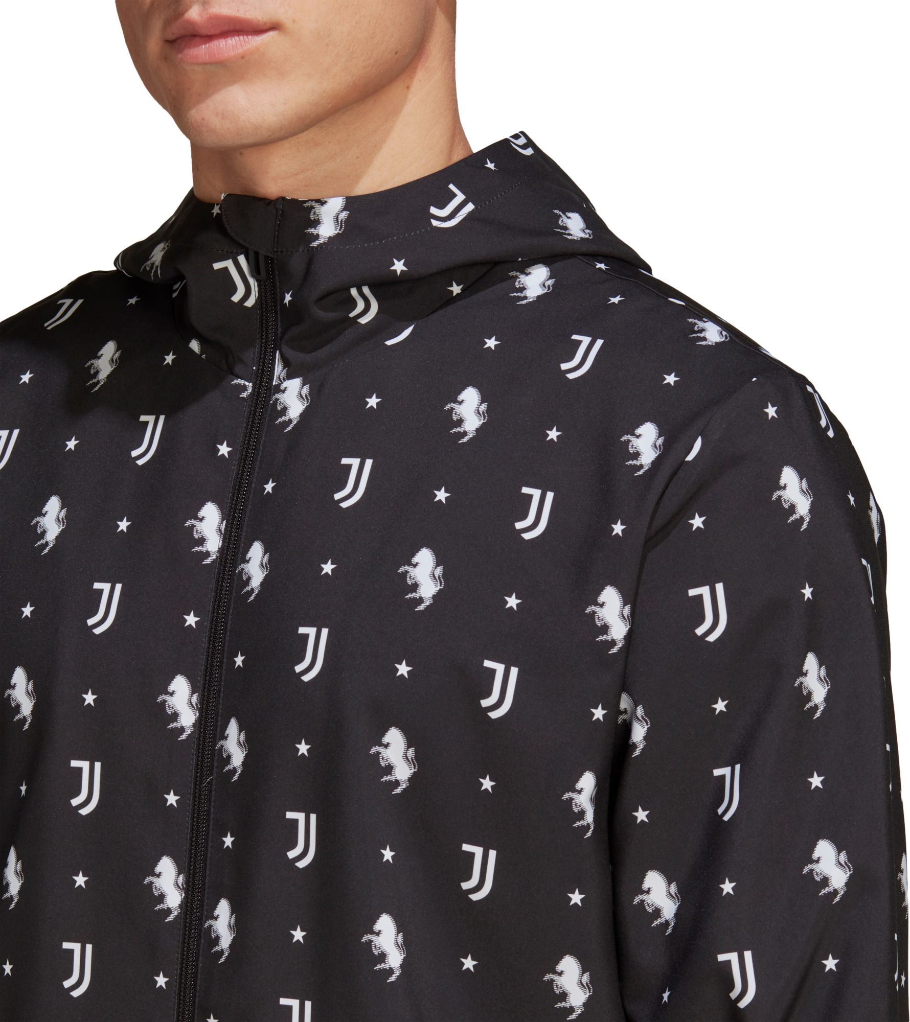 adidas Juventus Q2 Black Windbreaker Jacket product image