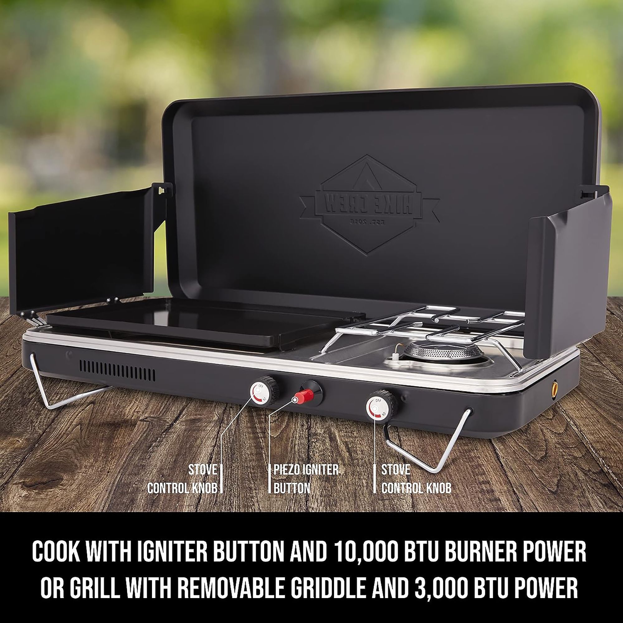 Hike Crew 2-in-1 Gas Camping Stove product image