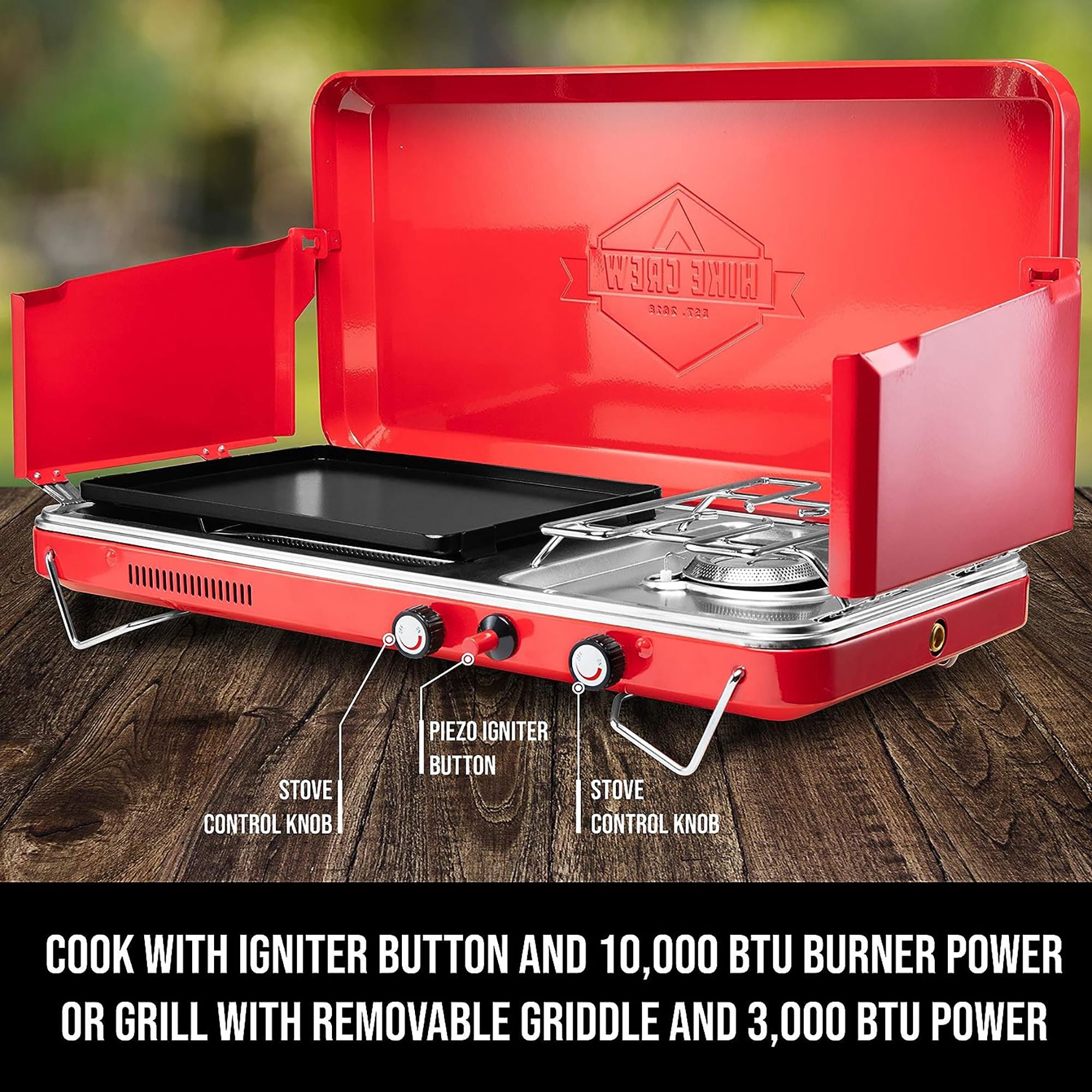 Hike Crew 2-in-1 Gas Camping Stove product image