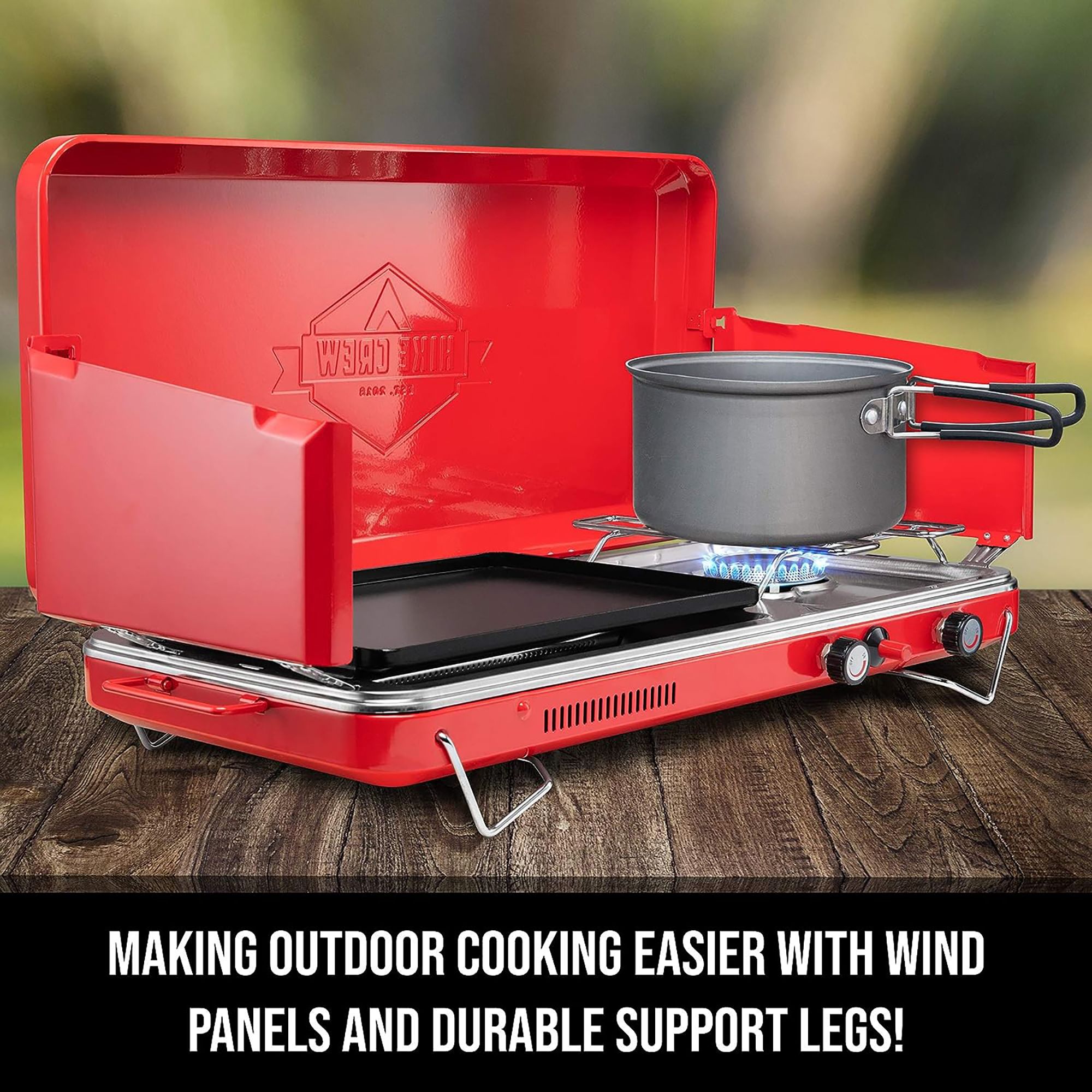 Hike Crew 2-in-1 Gas Camping Stove product image