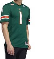 Men's Adidas Green Miami Hurricanes Custom Football Jersey Size: 3XL