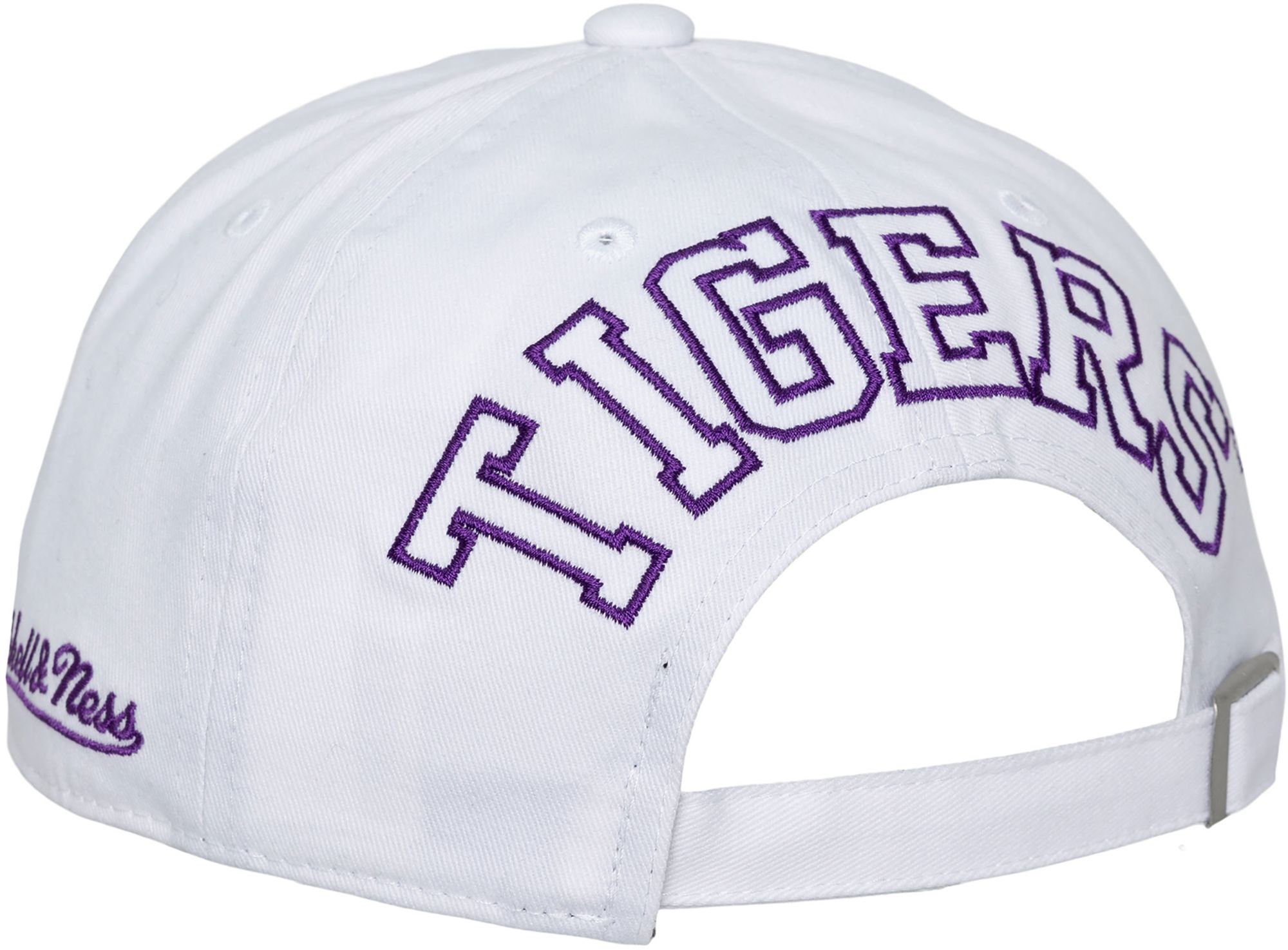 Mitchell & Ness Adult LSU Tigers White Backburst Adjustable Hat product image