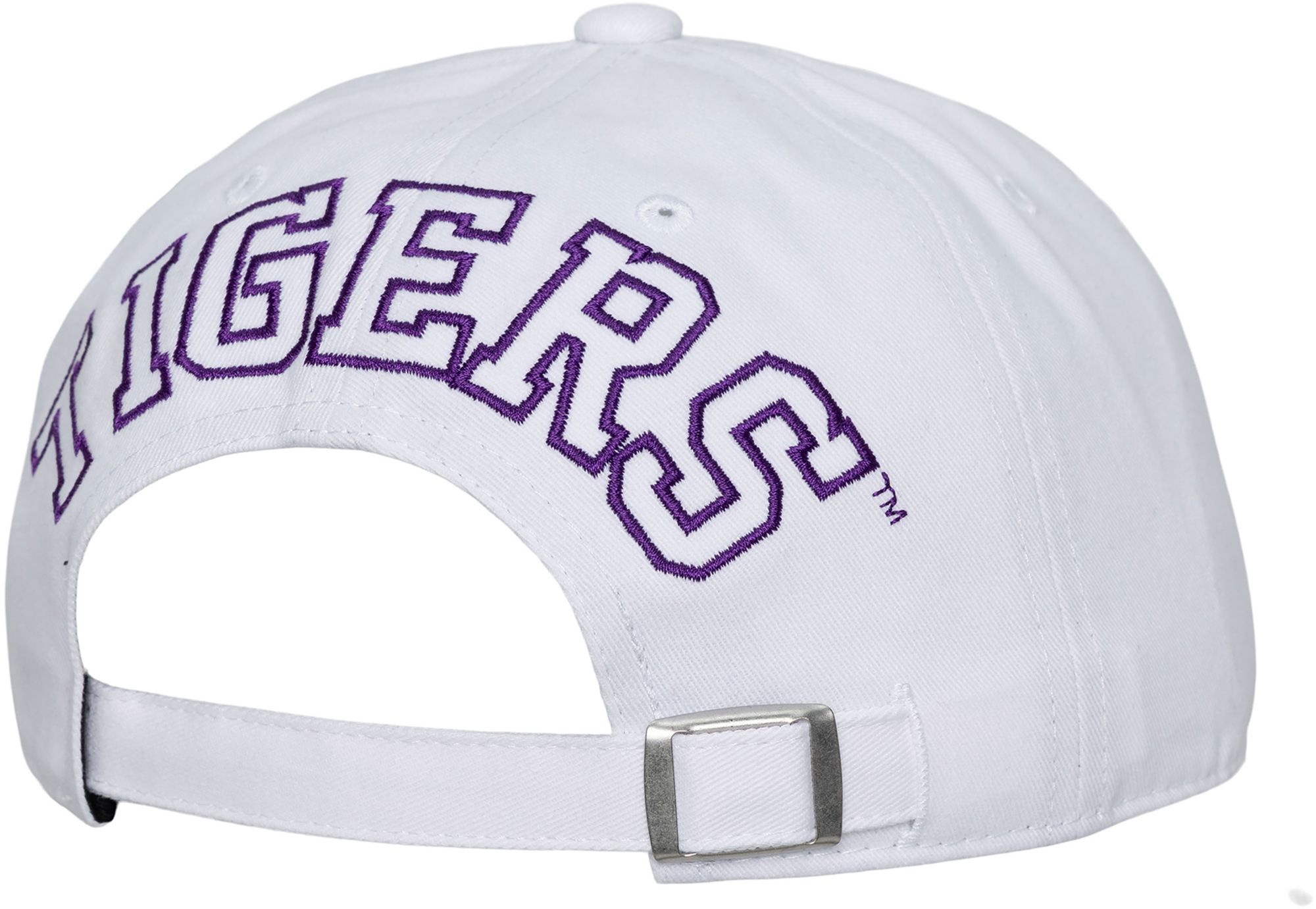Mitchell & Ness Adult LSU Tigers White Backburst Adjustable Hat product image