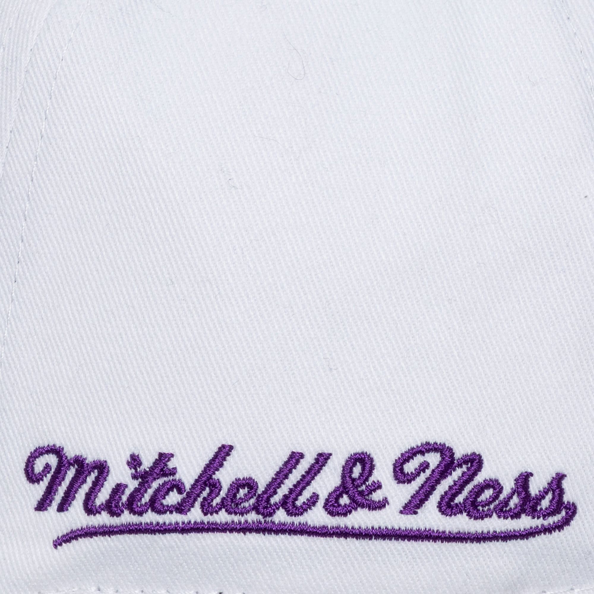 Mitchell & Ness Adult LSU Tigers White Backburst Adjustable Hat product image