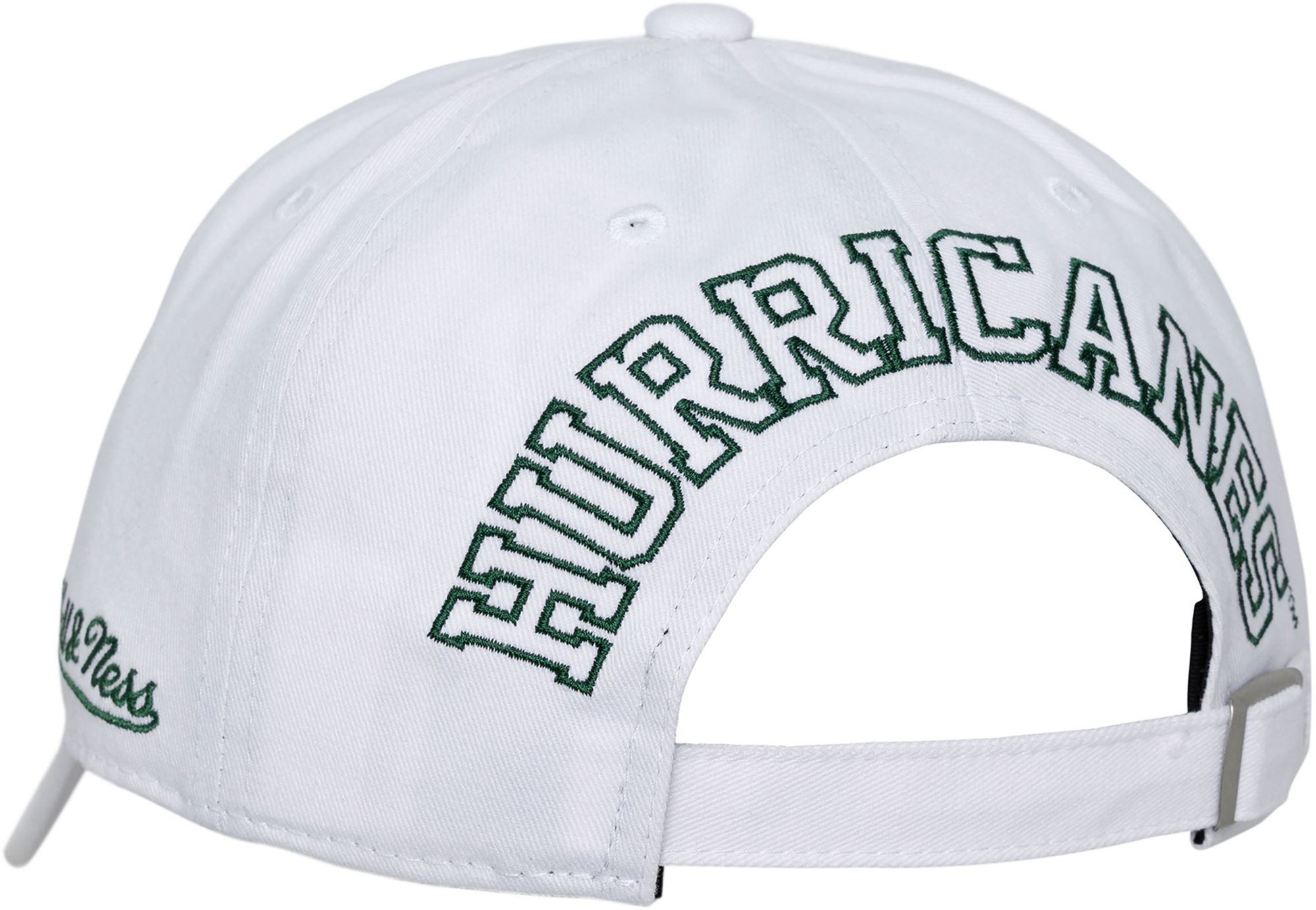 Mitchell & Ness Adult Miami Hurricanes White Burst Adjustable Strapback Hat product image