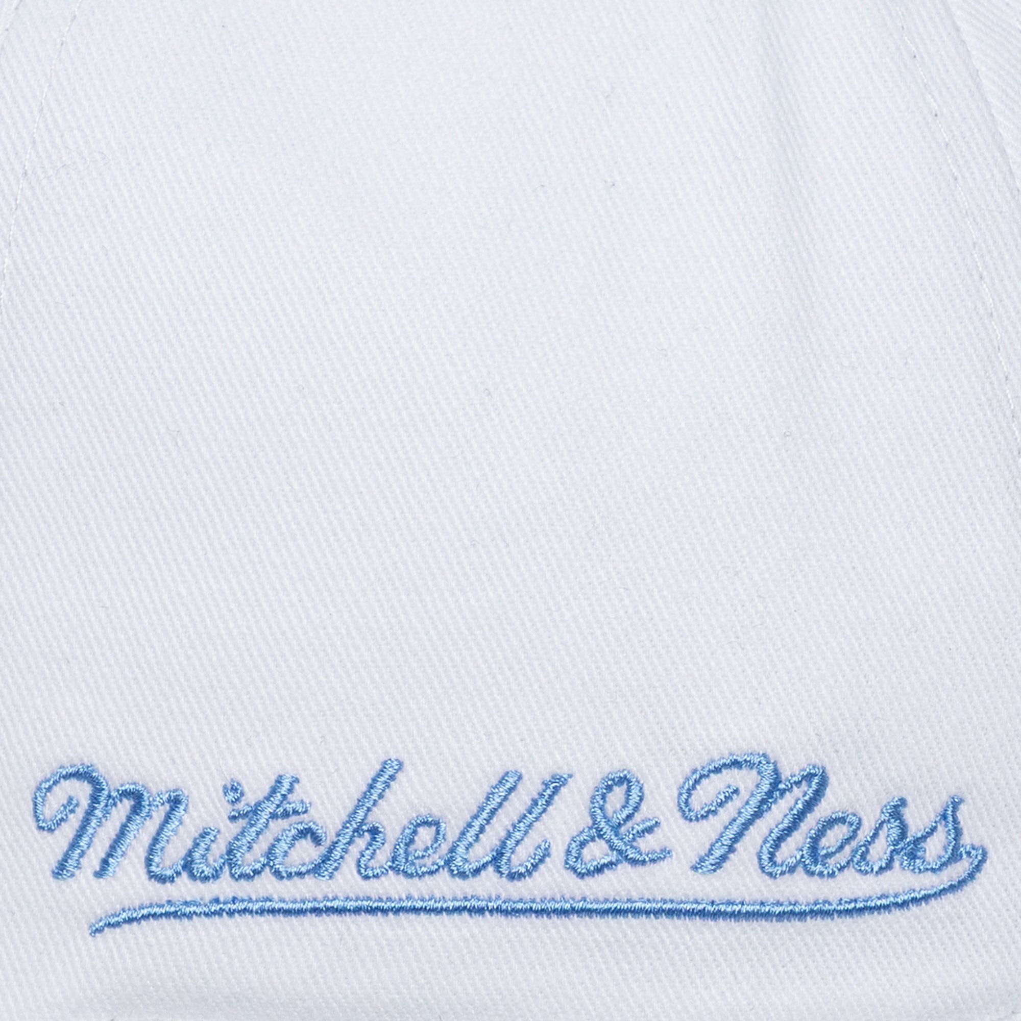Mitchell & Ness Adult North Carolina Tar Heels White Burst Adjustable Strapback Hat product image