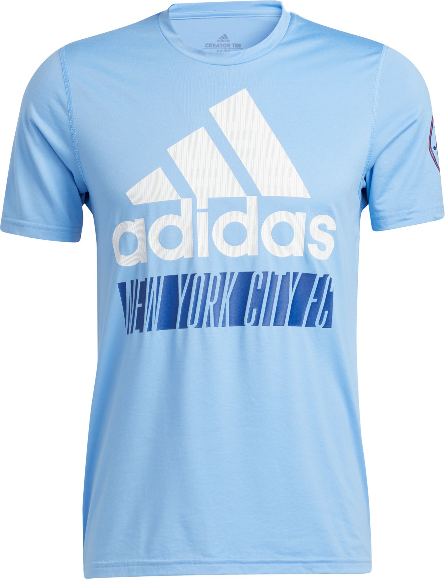 adidas New York City FC '22 Blue Badge of Sport T-Shirt product image