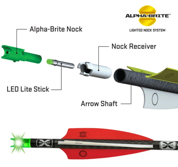 TenPoint EVO-X Lighted CenterPunch16 Carbon Crossbow Arrows – 3 Pack product image