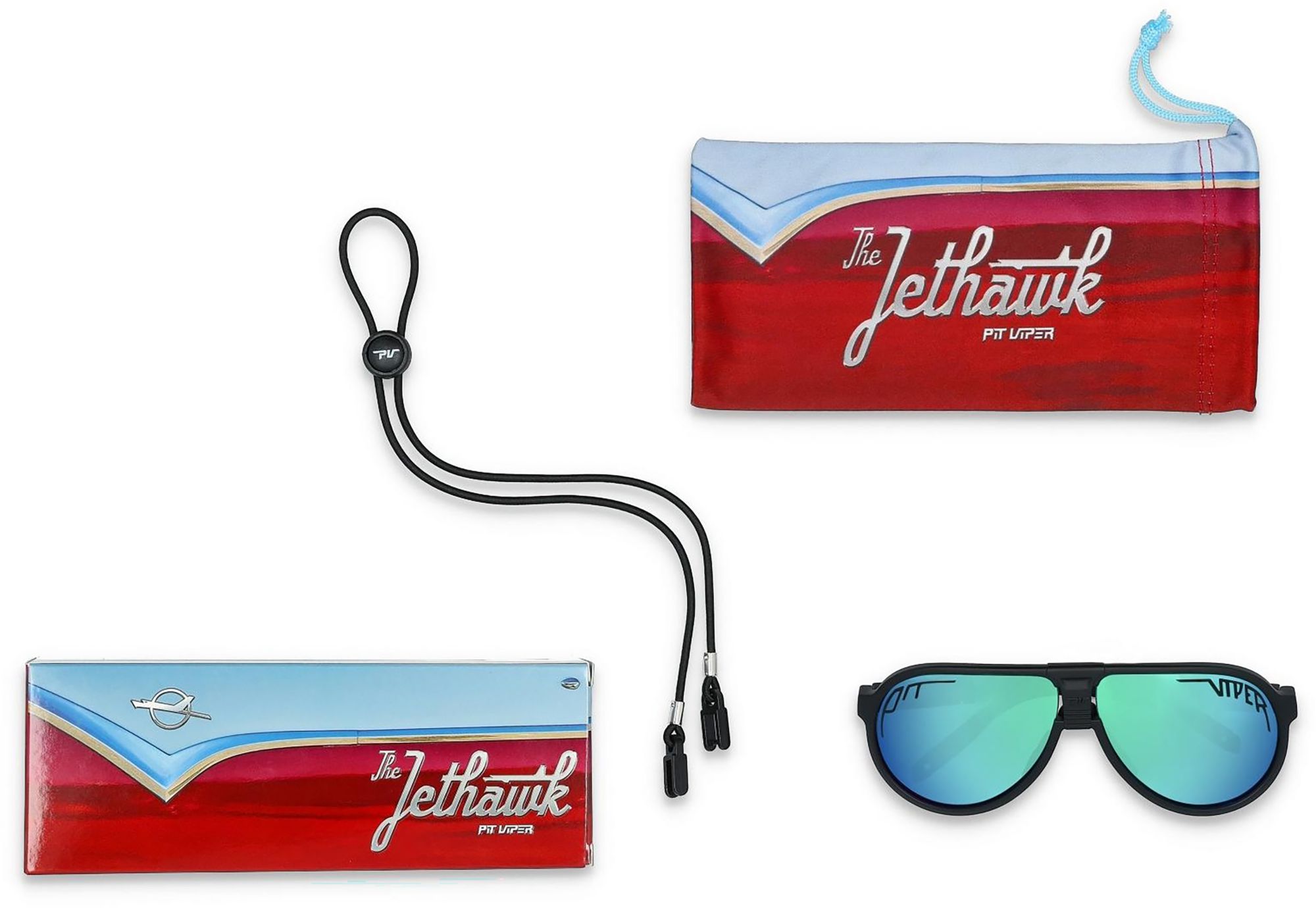 Pit Viper Unisex Jethawk Polarized Aviator Sunglasses product image