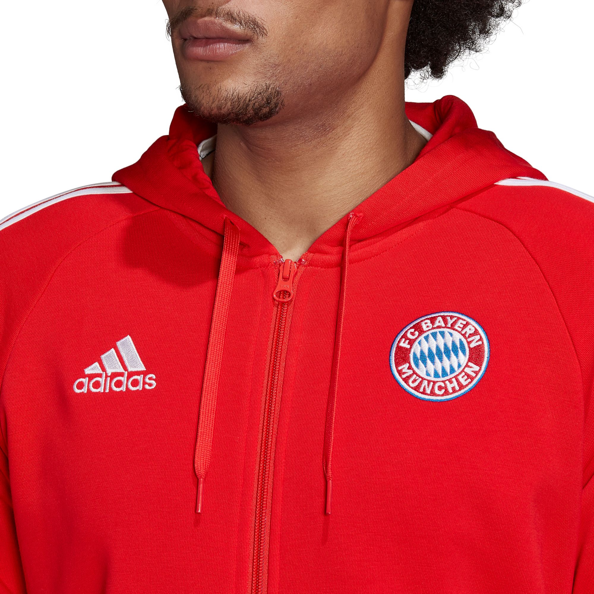 adidas Bayern Munich DNA Red Full-Zip Hoodie product image