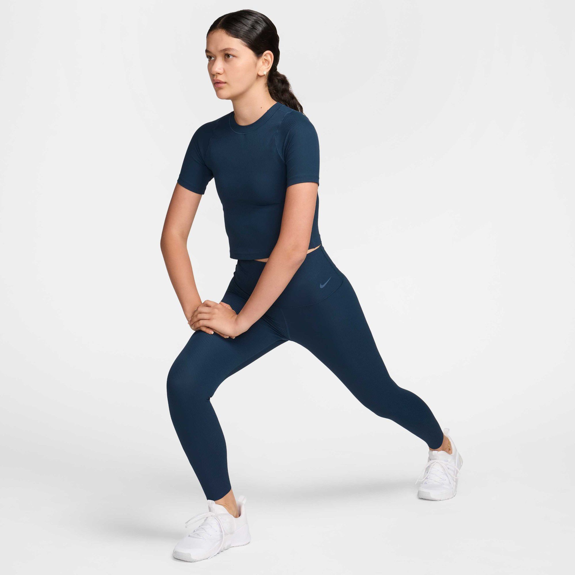 Nike Women's Zenvy Rib Gentle-Support High-Waisted 7/8 Leggings product image