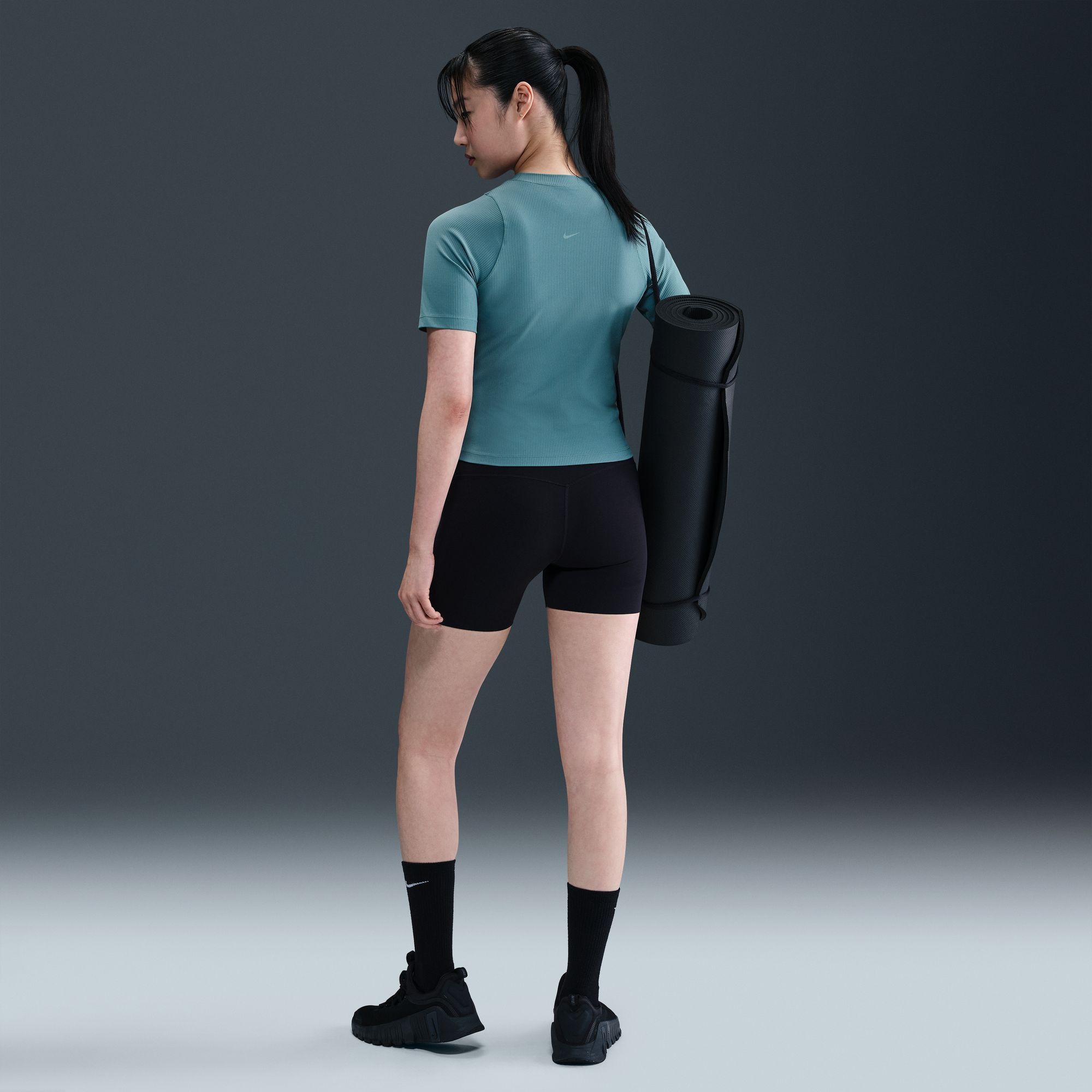 Nike Women's Zenvy Rib Dri-FIT Short-Sleeve Top product image