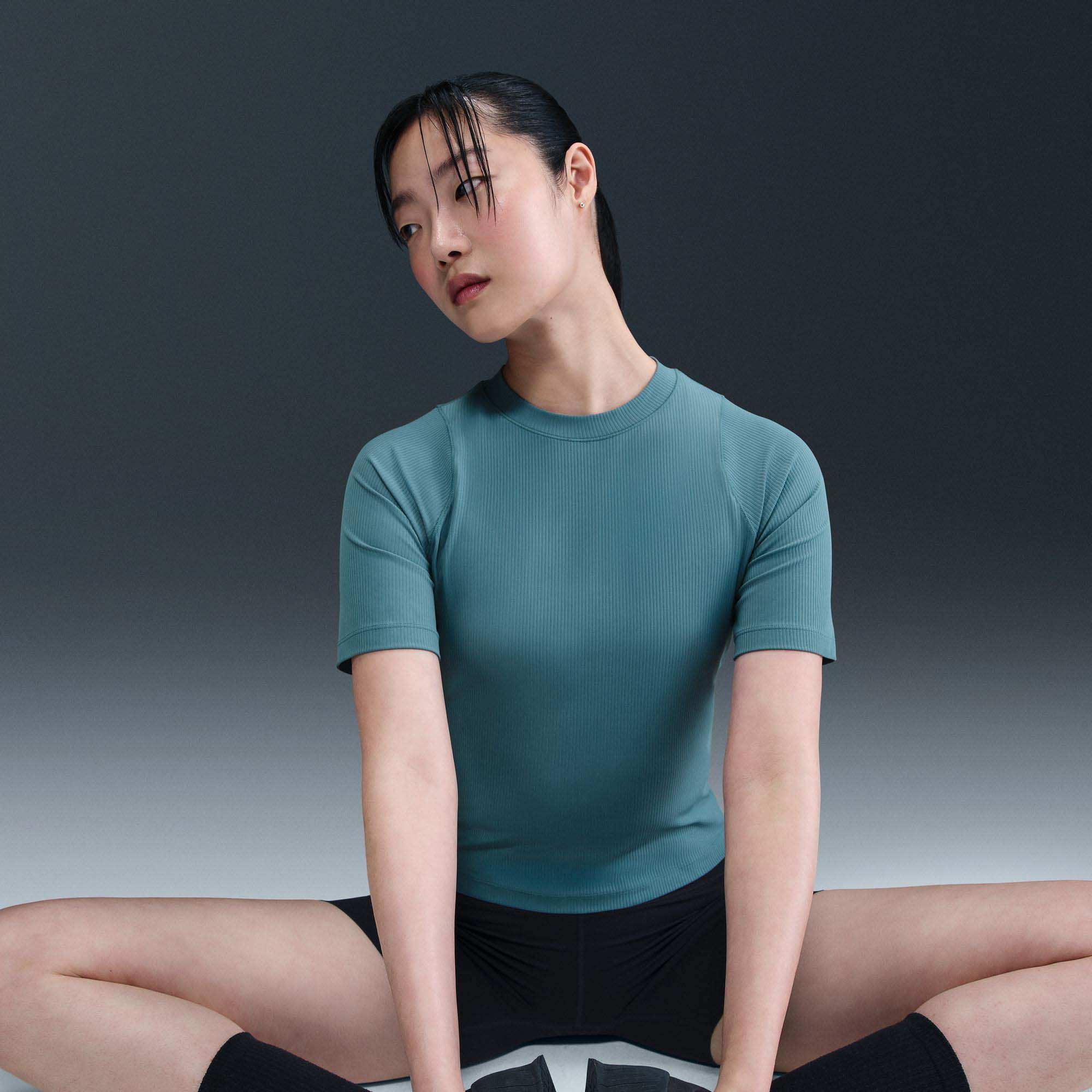 Nike Women's Zenvy Rib Dri-FIT Short-Sleeve Top product image