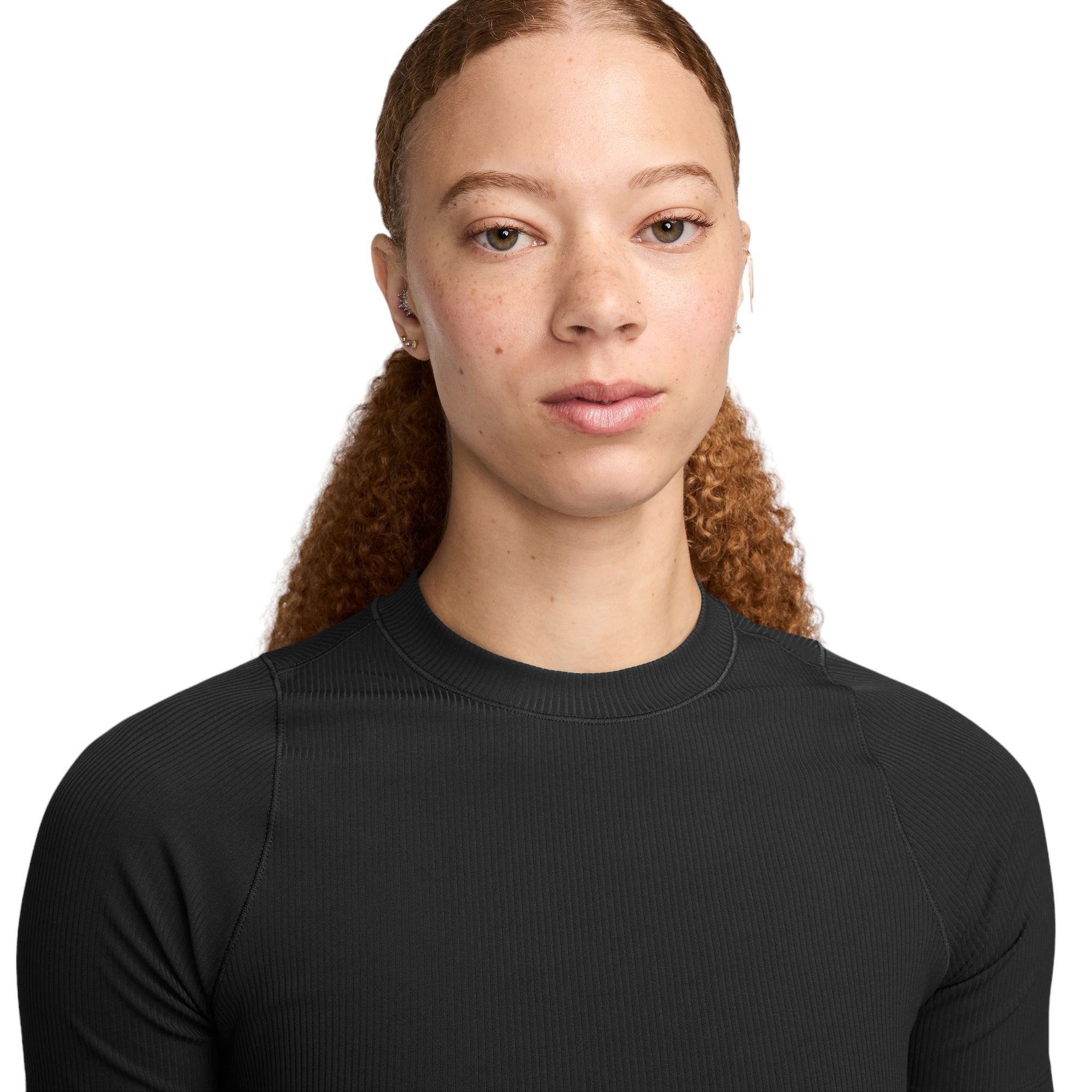 Nike Women's Zenvy Rib Dri-FIT Short-Sleeve Top product image