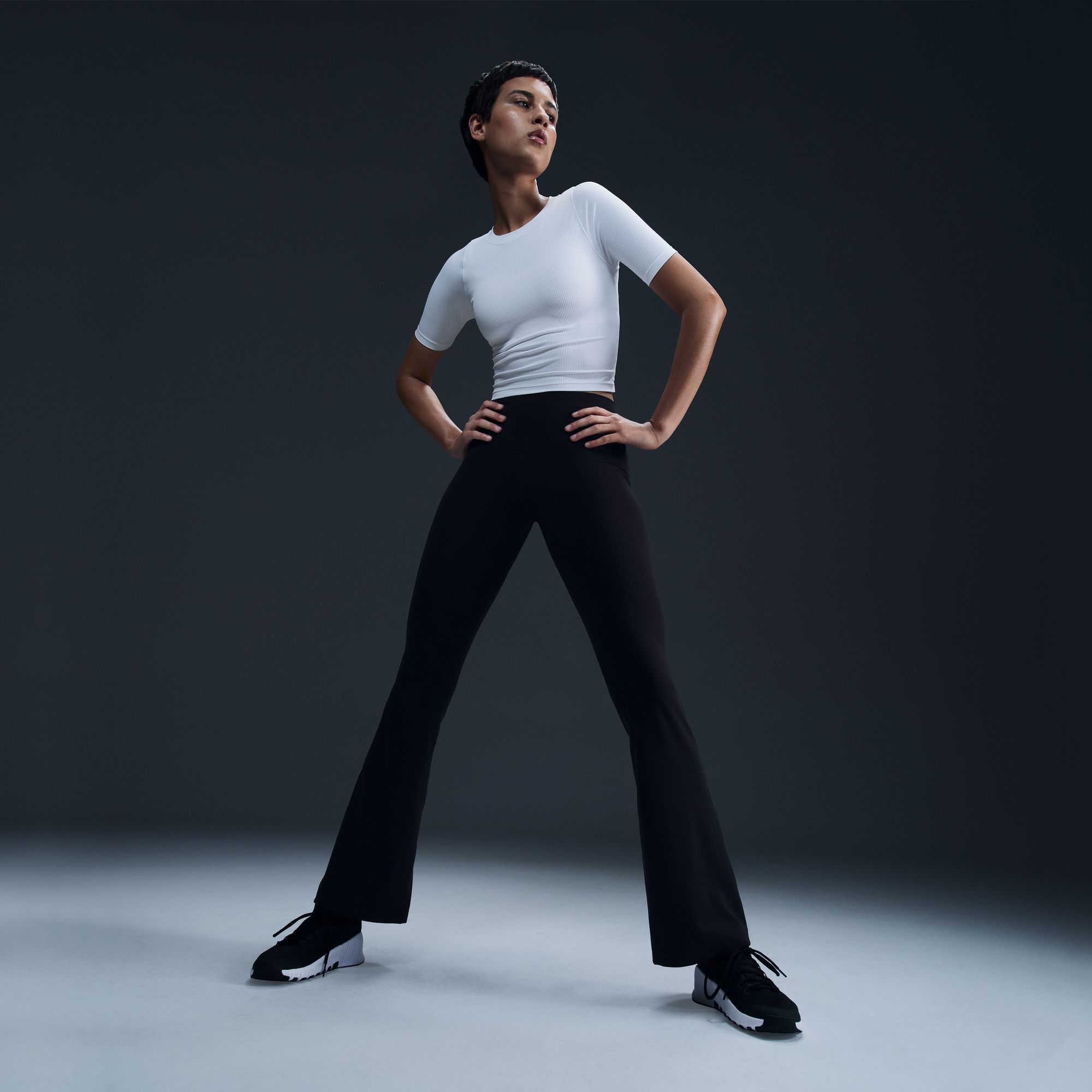 Nike Women's Zenvy Rib Dri-FIT Short-Sleeve Top product image