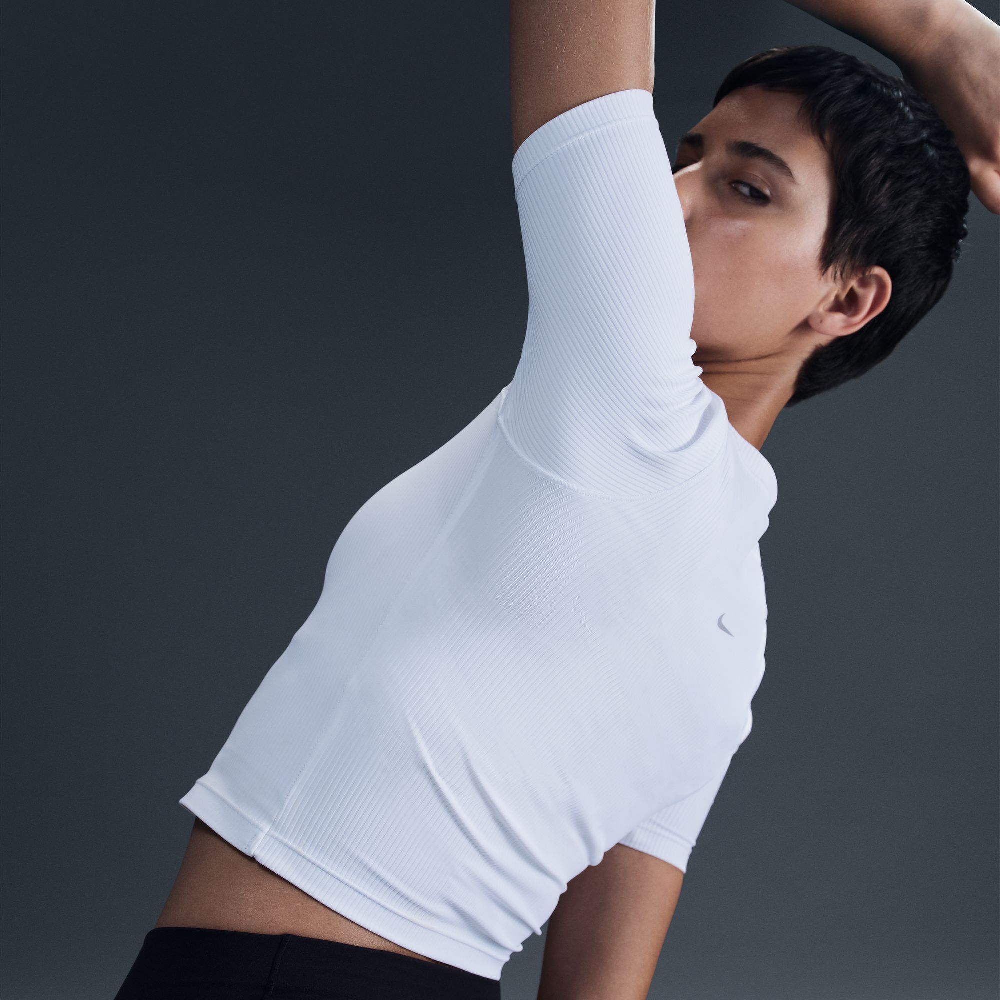 Nike Women's Zenvy Rib Dri-FIT Short-Sleeve Top product image