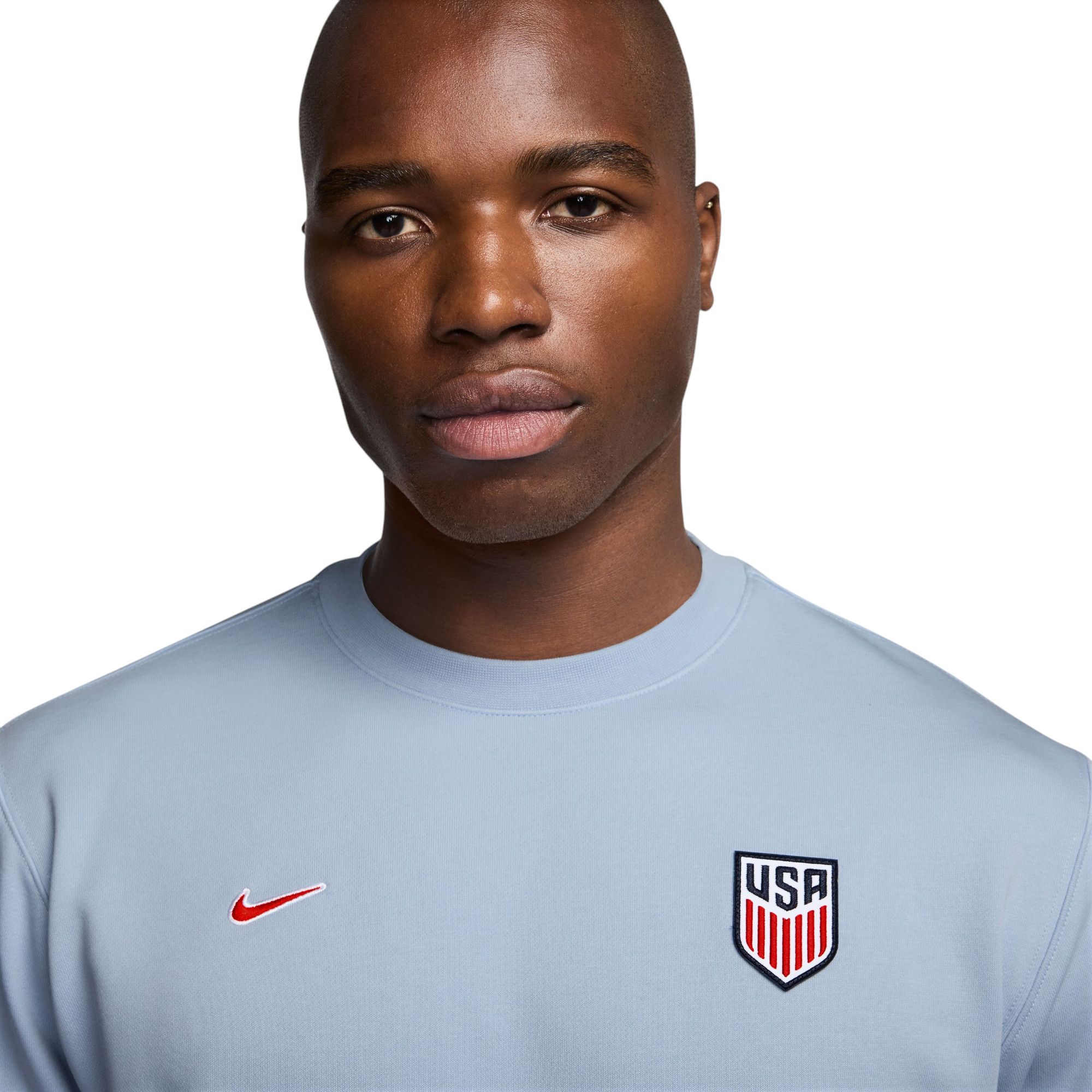 Nike Men's USA Light Blue Logo Crewneck Sweatshirt product image