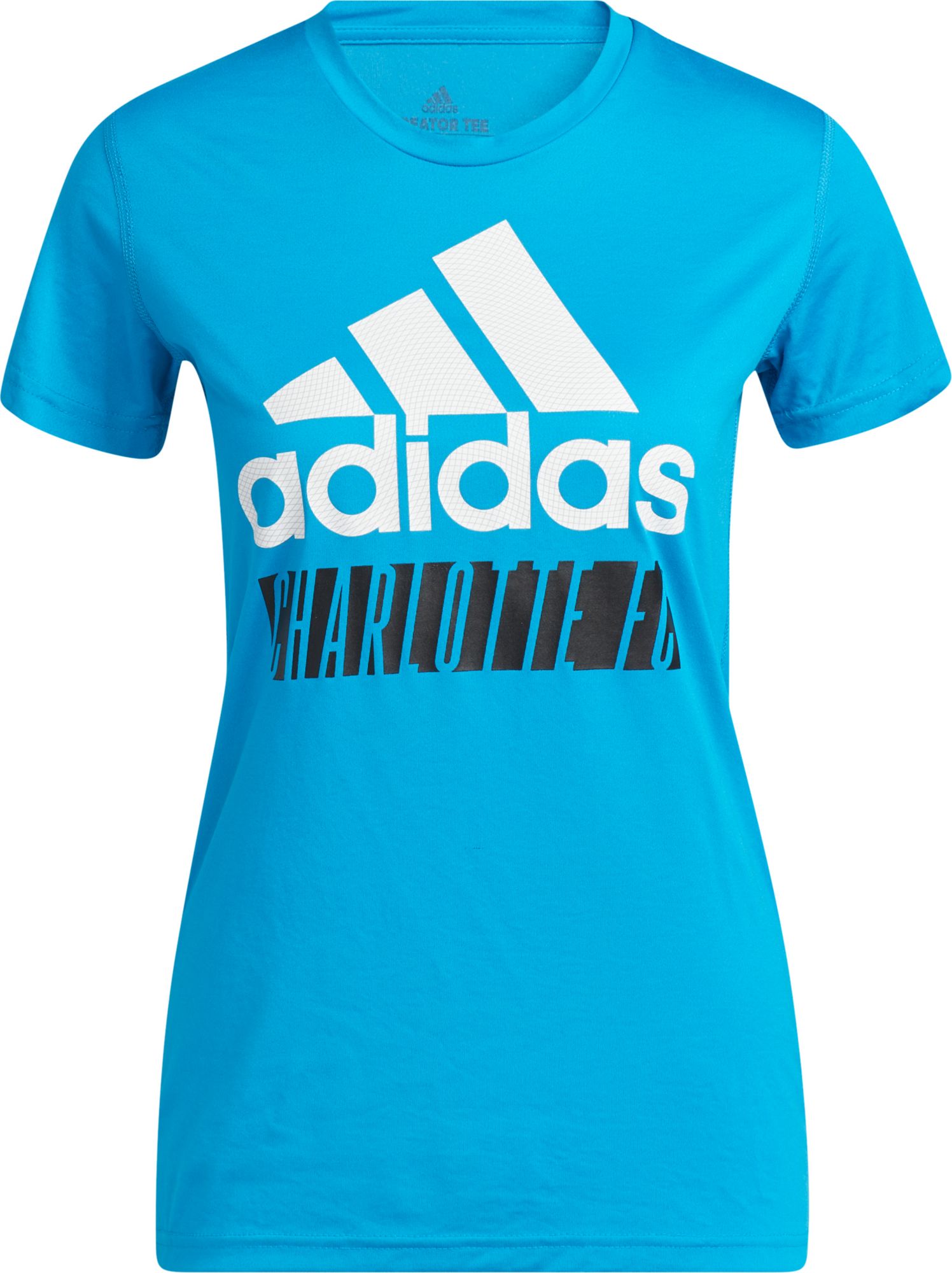 adidas Women's Charlotte FC '22 Blue Badge of Sport Vintage T-Shirt product image