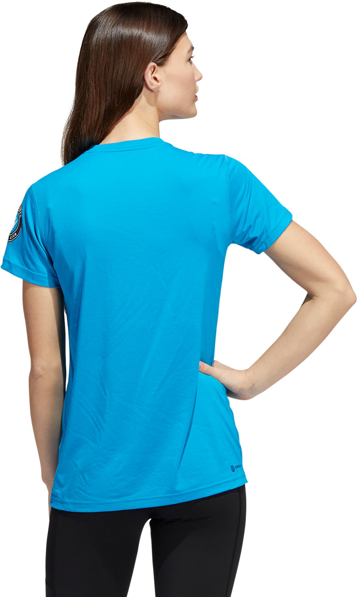 adidas Women's Charlotte FC '22 Blue Badge of Sport Vintage T-Shirt product image