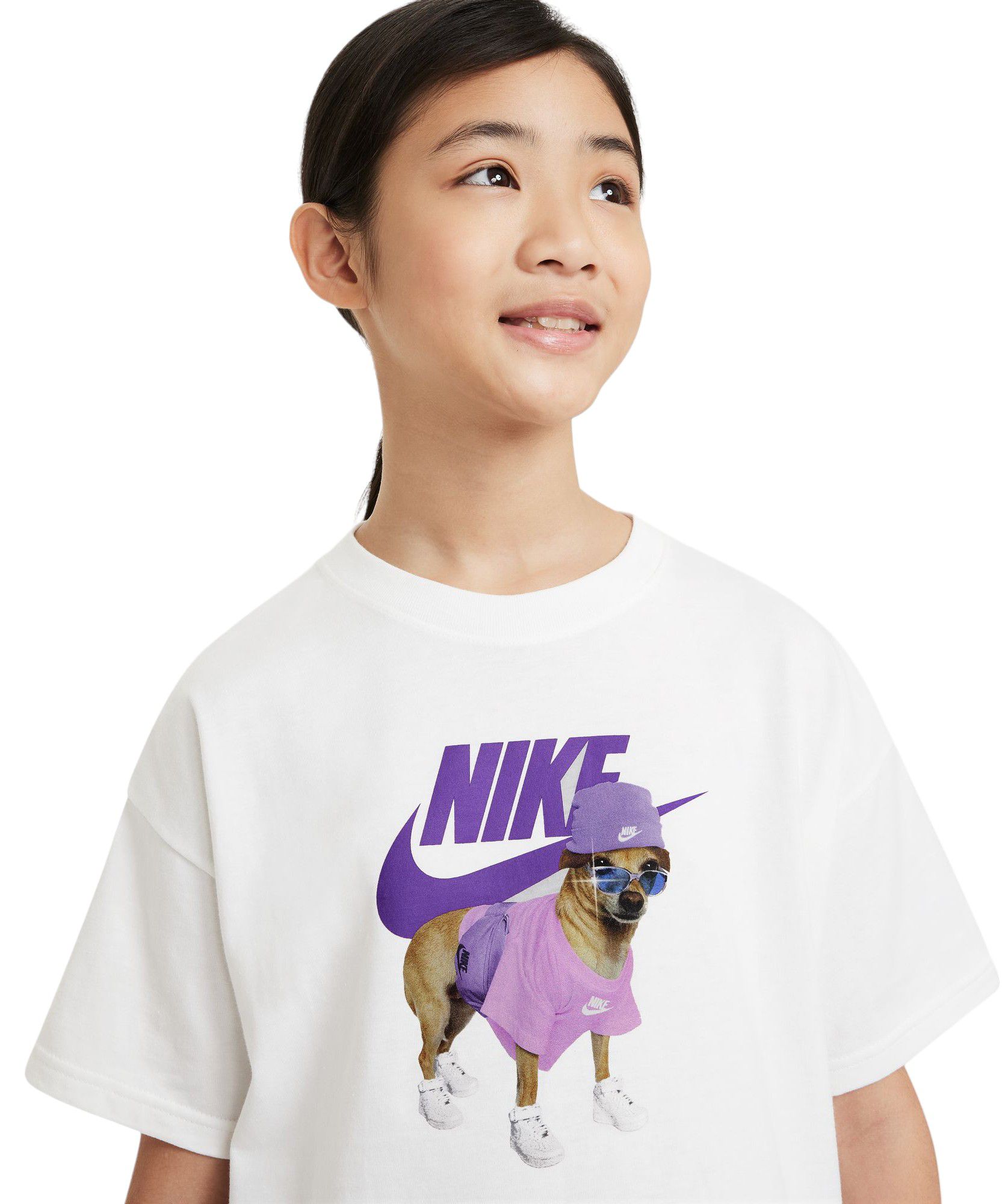 Nike Girls' Sportswear Dog Graphic Boxy T-Shirt product image