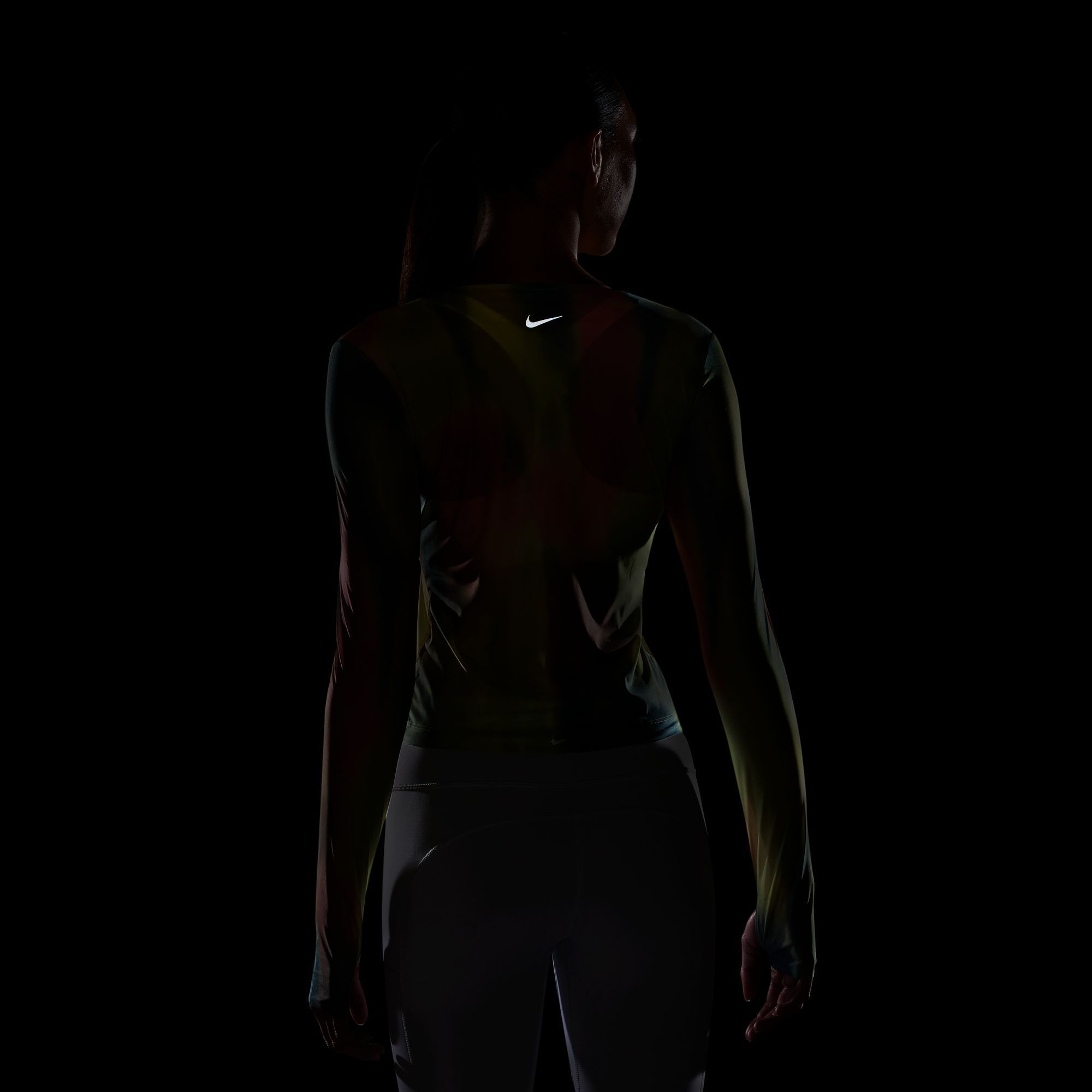 Nike Women's Artist Collection Dri-FIT Long-Sleeve Sheer Printed Top product image