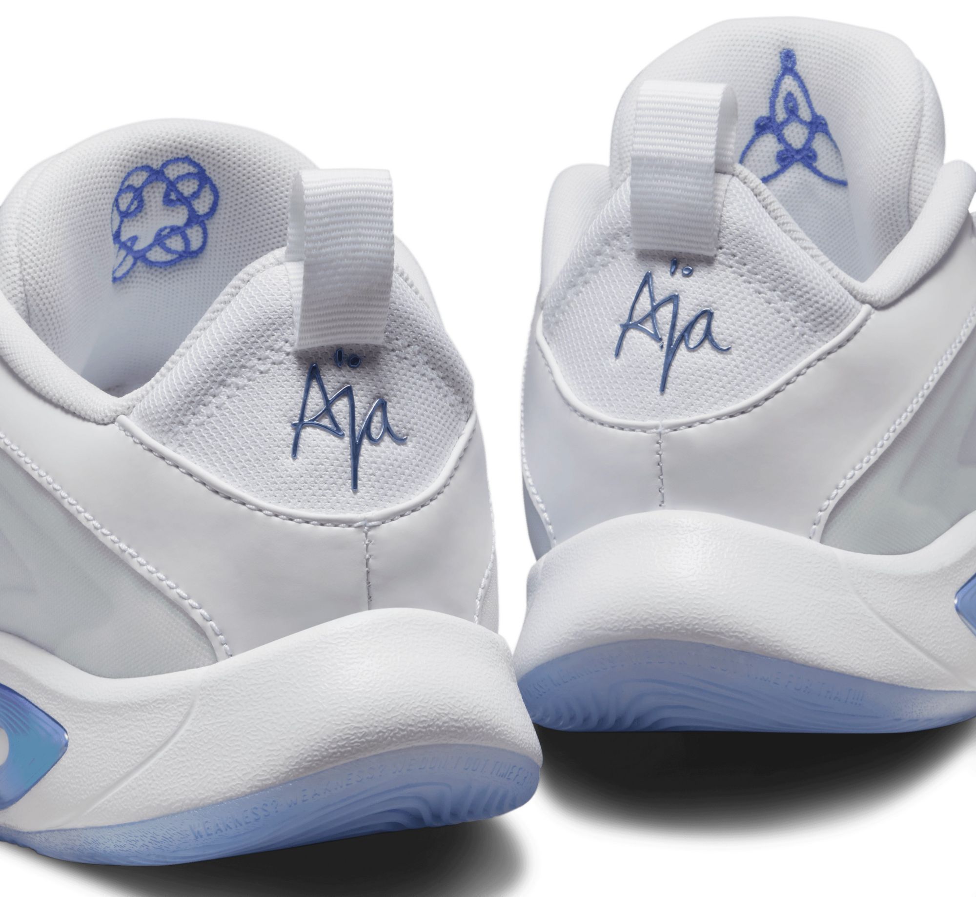 Nike Kids' Grade School A'One 'Blue Ice' Basketball Shoes product image