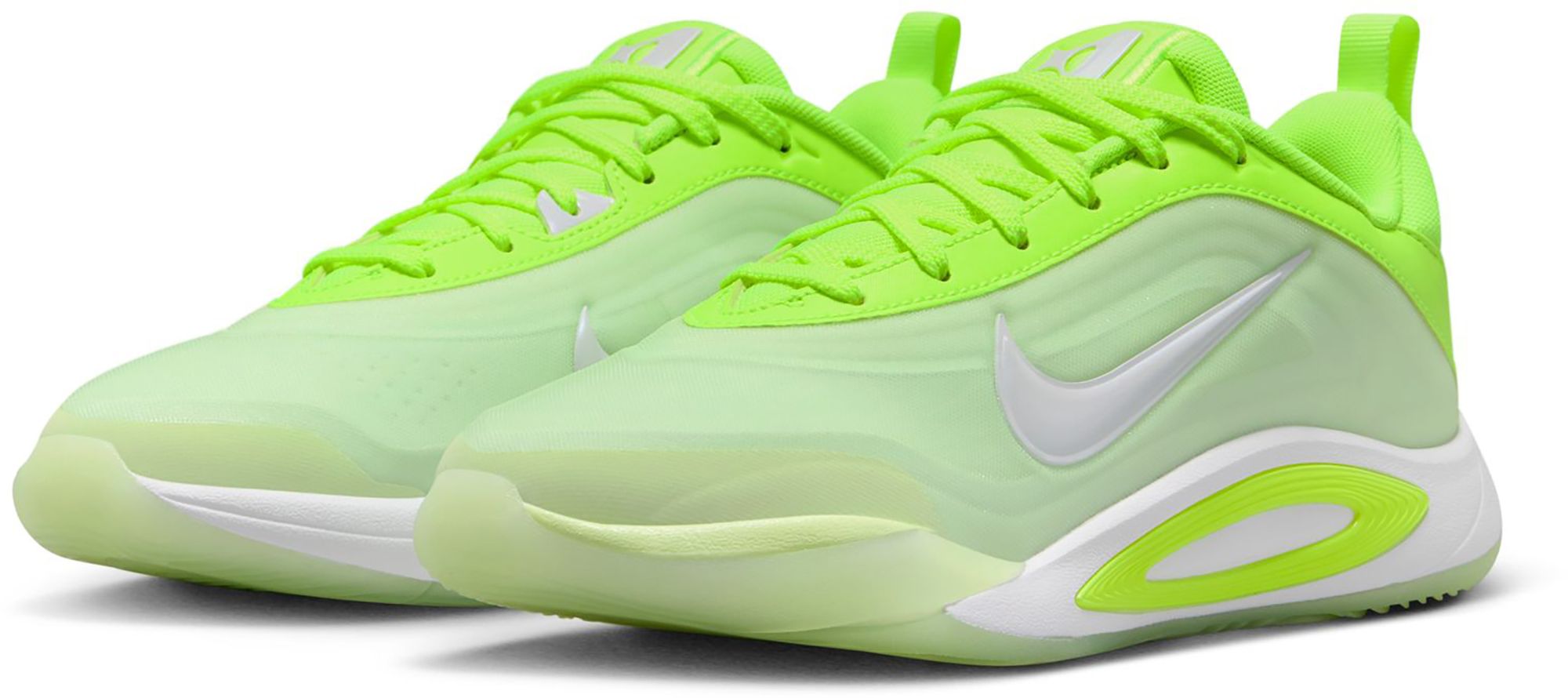Nike Kids' Grade School A'One 'Lem and Lime' Basketball Shoes product image