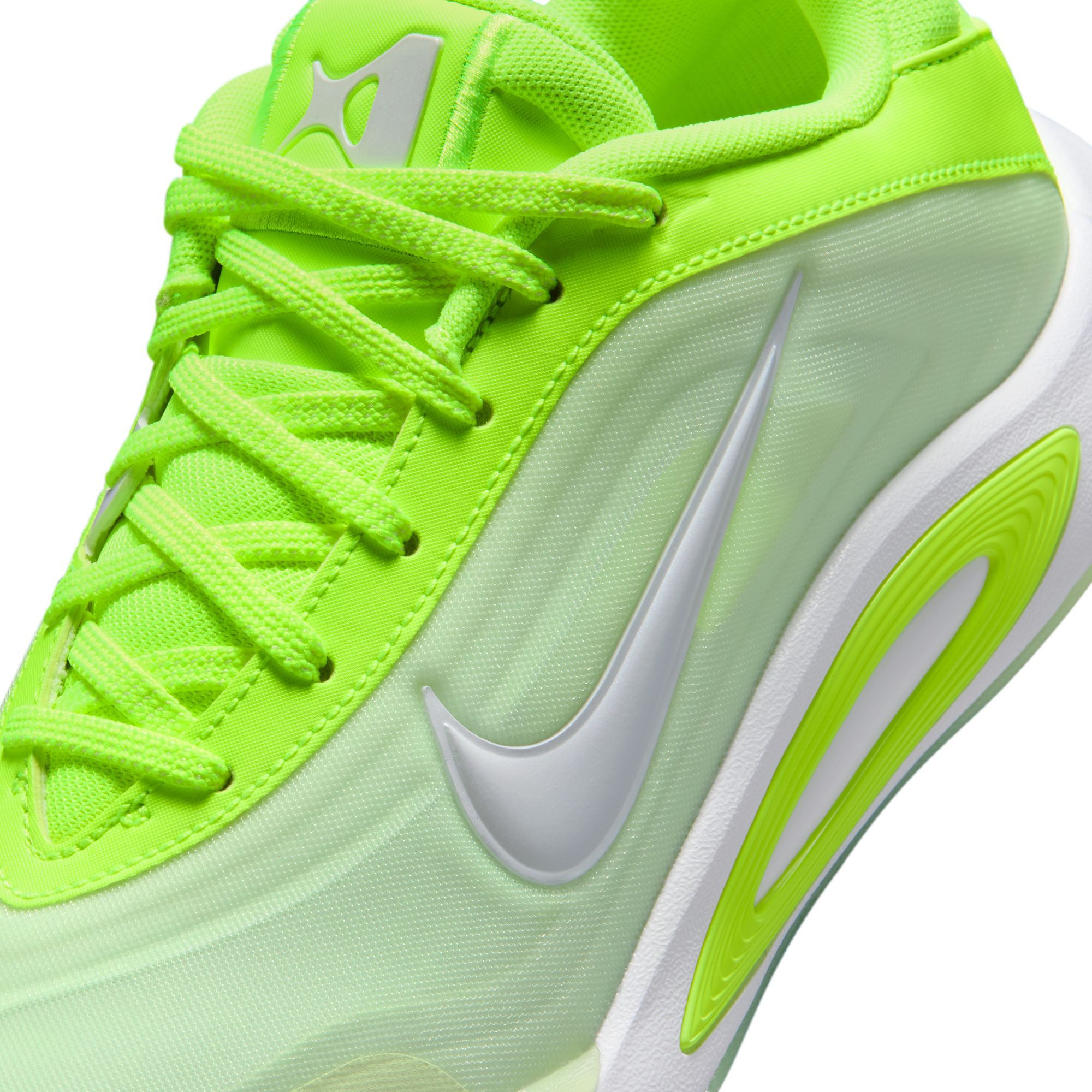 Nike Kids' Grade School A'One 'Lem and Lime' Basketball Shoes product image