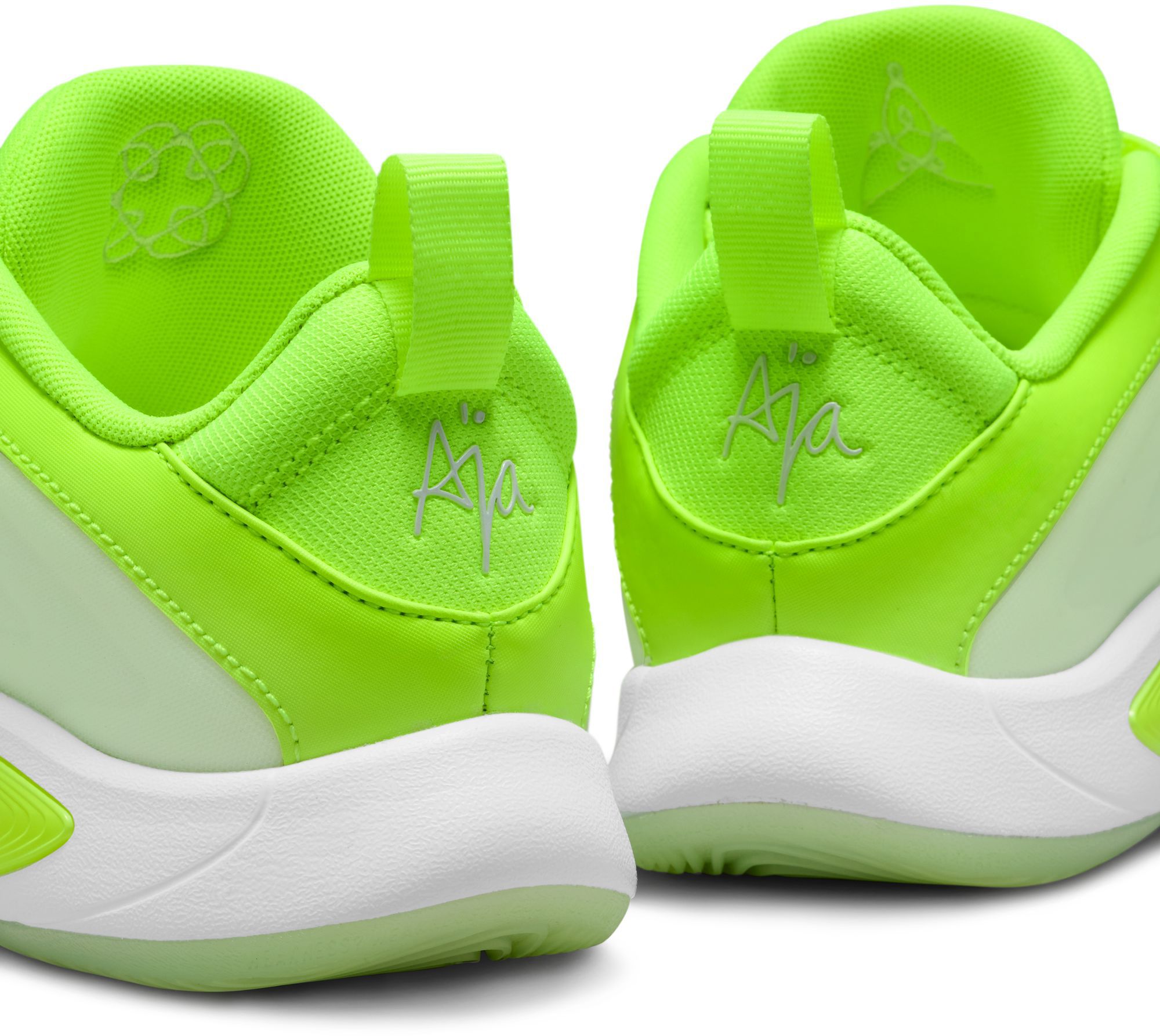 Nike Kids' Grade School A'One 'Lem and Lime' Basketball Shoes product image