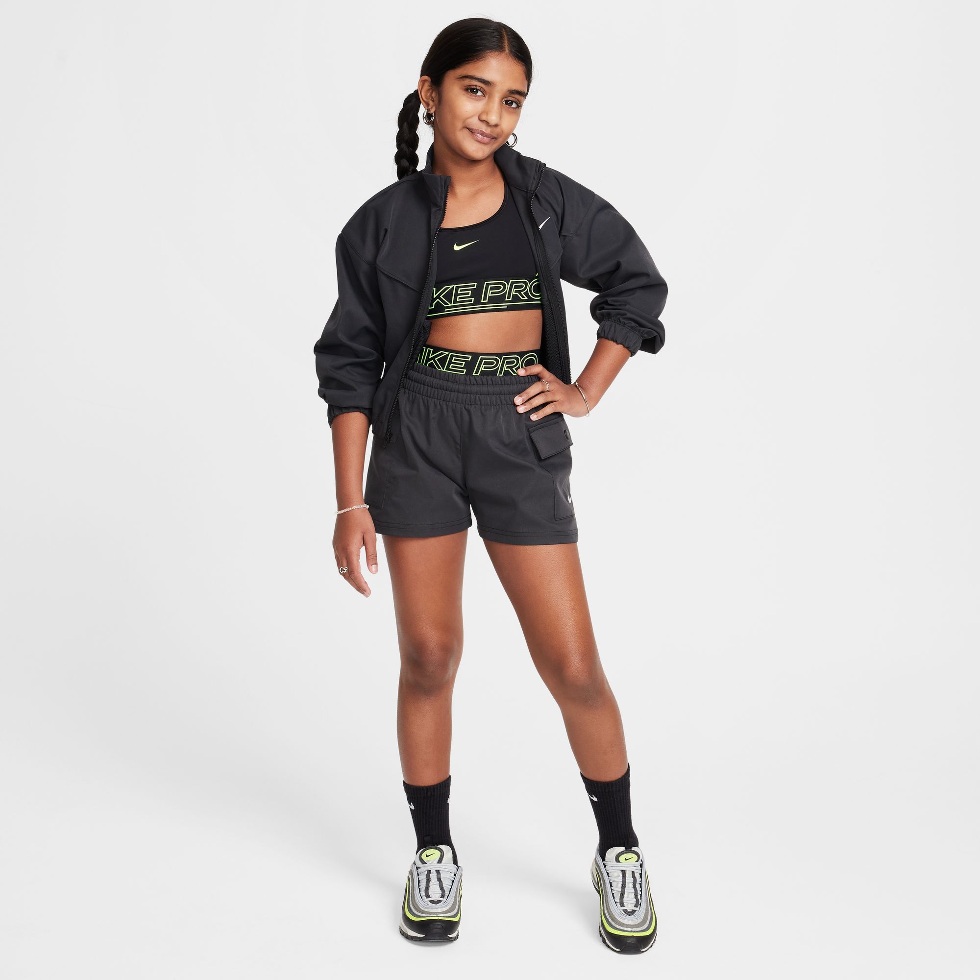 Nike Girls' Sportswear Woven Cargo Shorts product image