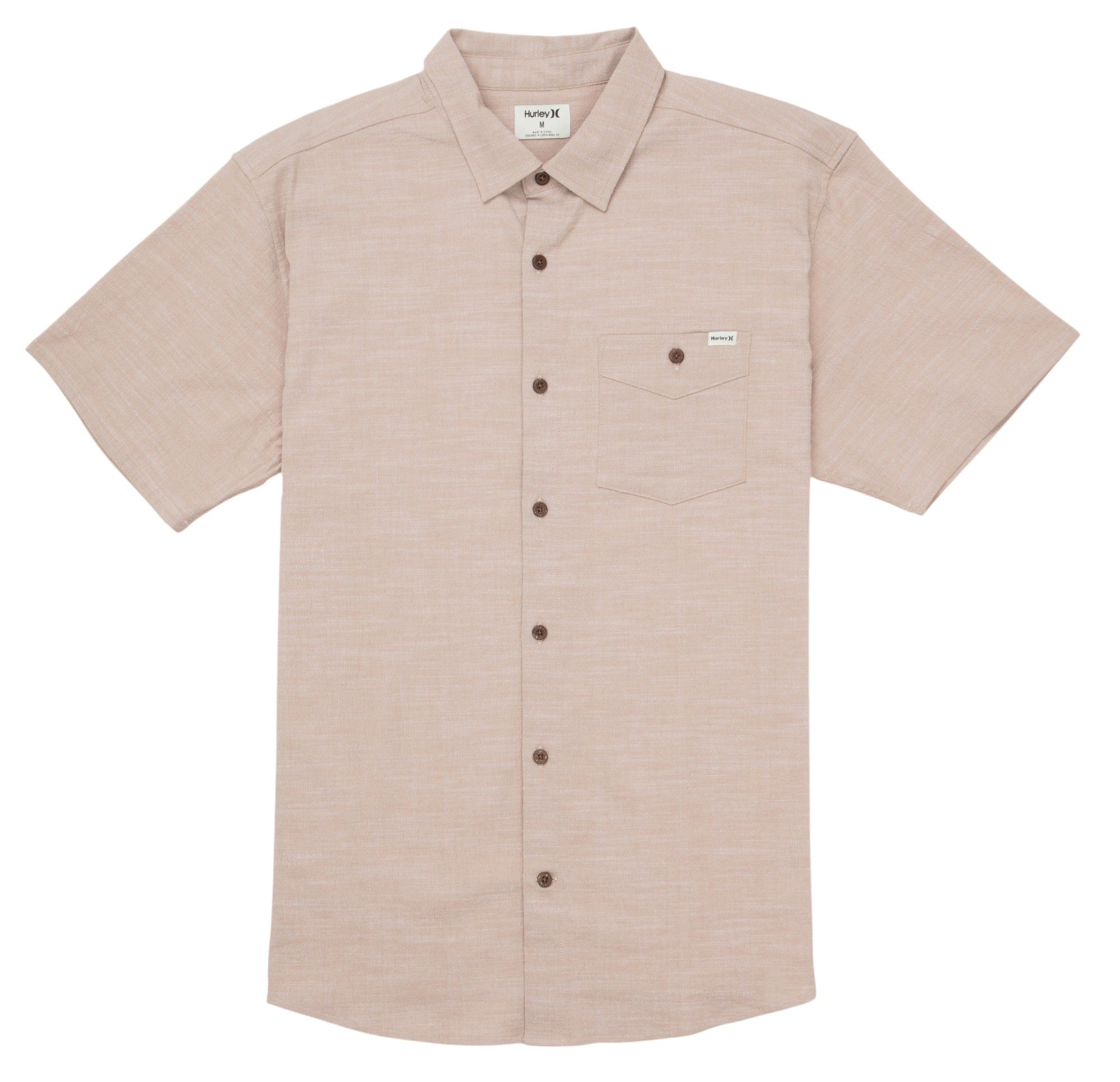Hurley Men's One and Only Slub Short Sleeve Button Up Shirt product image