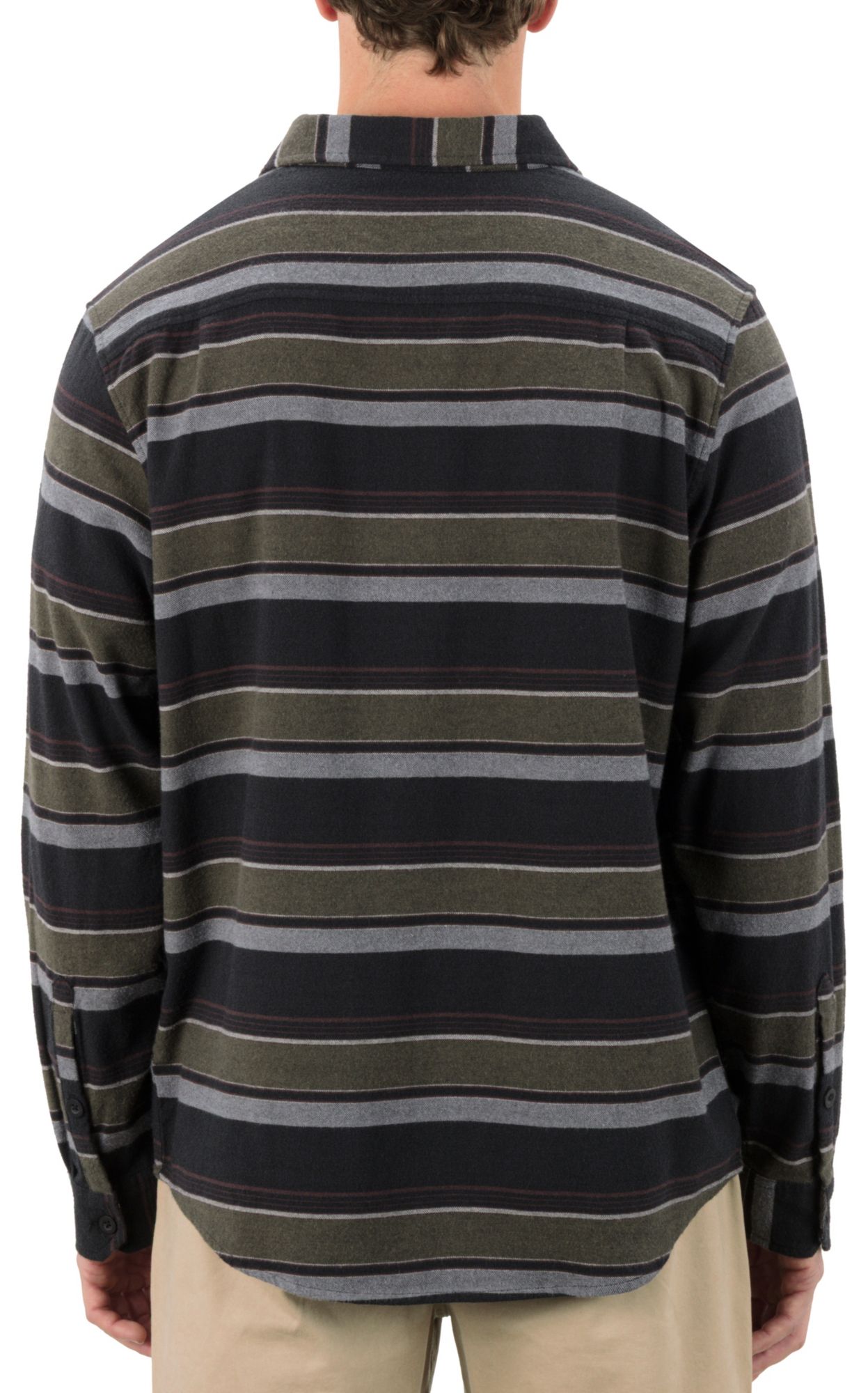 Hurley Men's Portland Stripe Stretch Long Sleeve Flannel product image