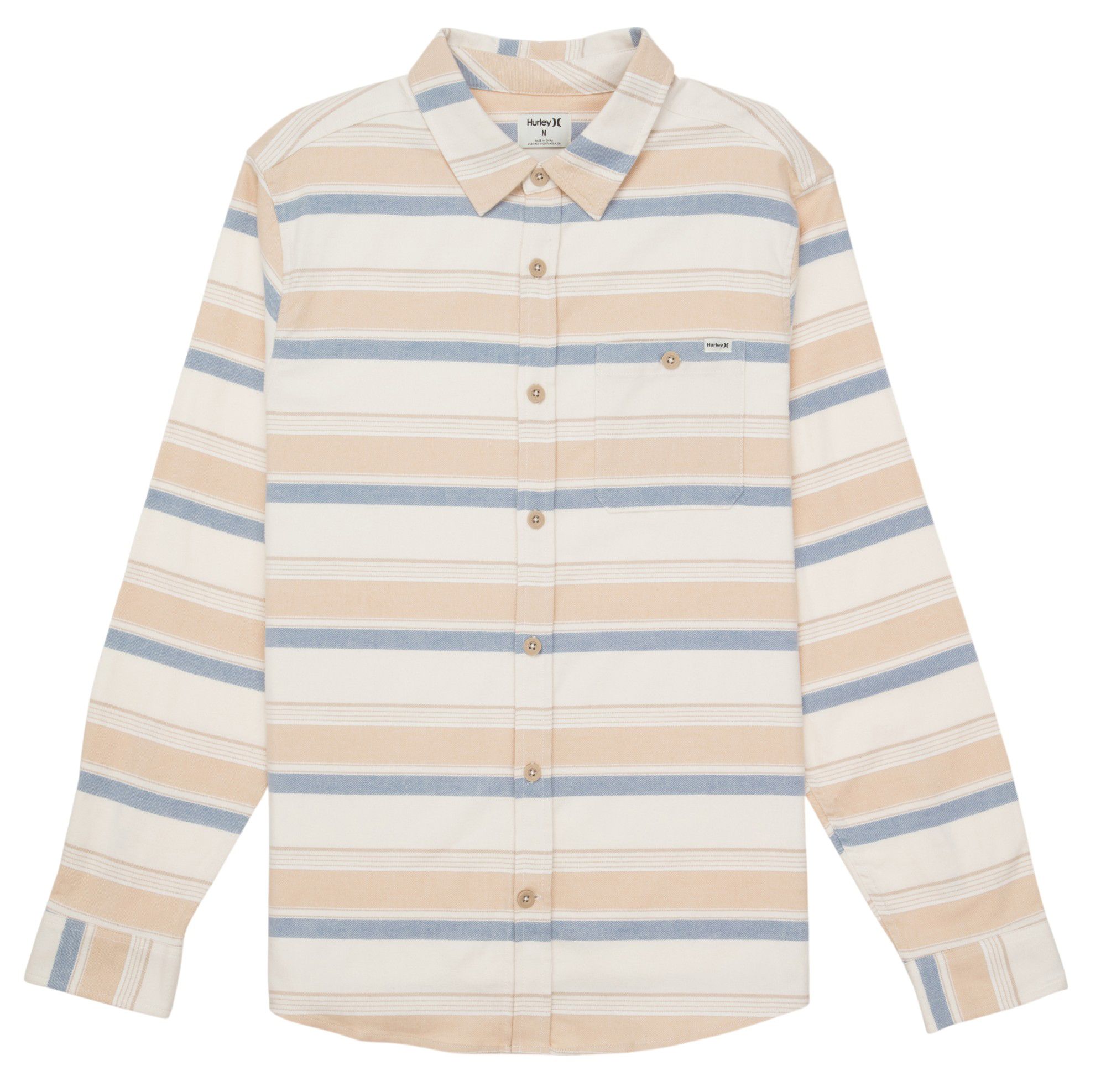 Hurley Men's Portland Stripe Stretch Long Sleeve Flannel product image