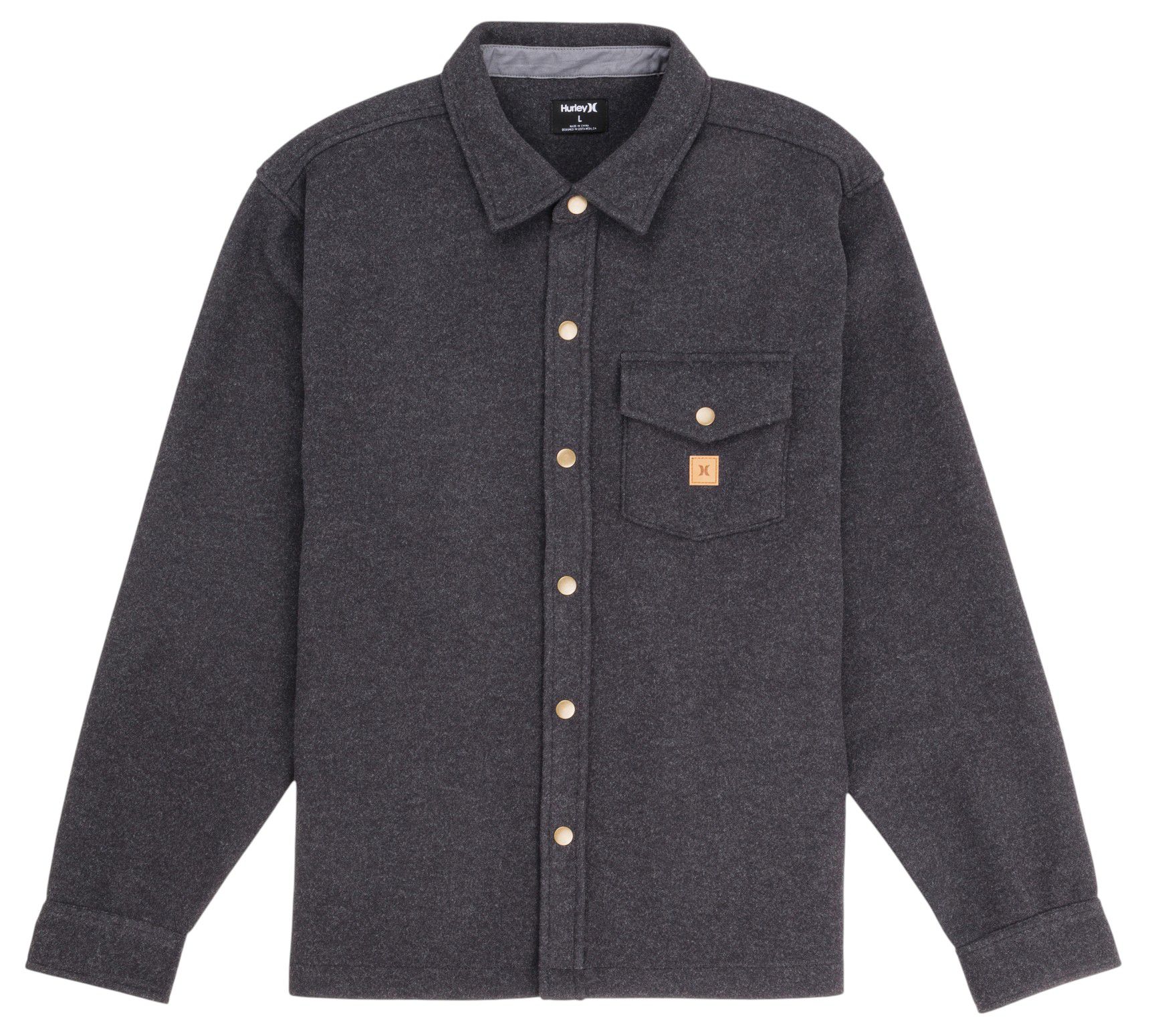 Hurley Men's Santa Cruz Solid Long Sleeve Flannel product image