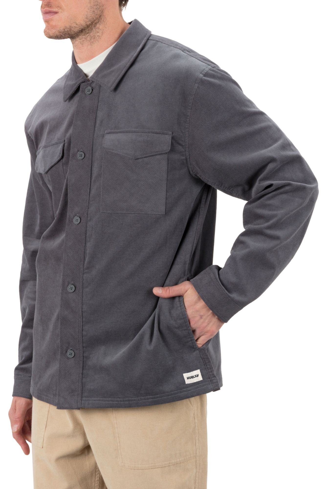 Hurley Men's Lido Cord Long Sleeve Overshirt product image