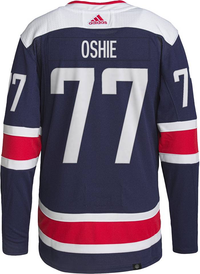 Adidas Men's Washington Capitals T.j. Oshie #77 Navy Authentic Jersey, Size 54, Blue
