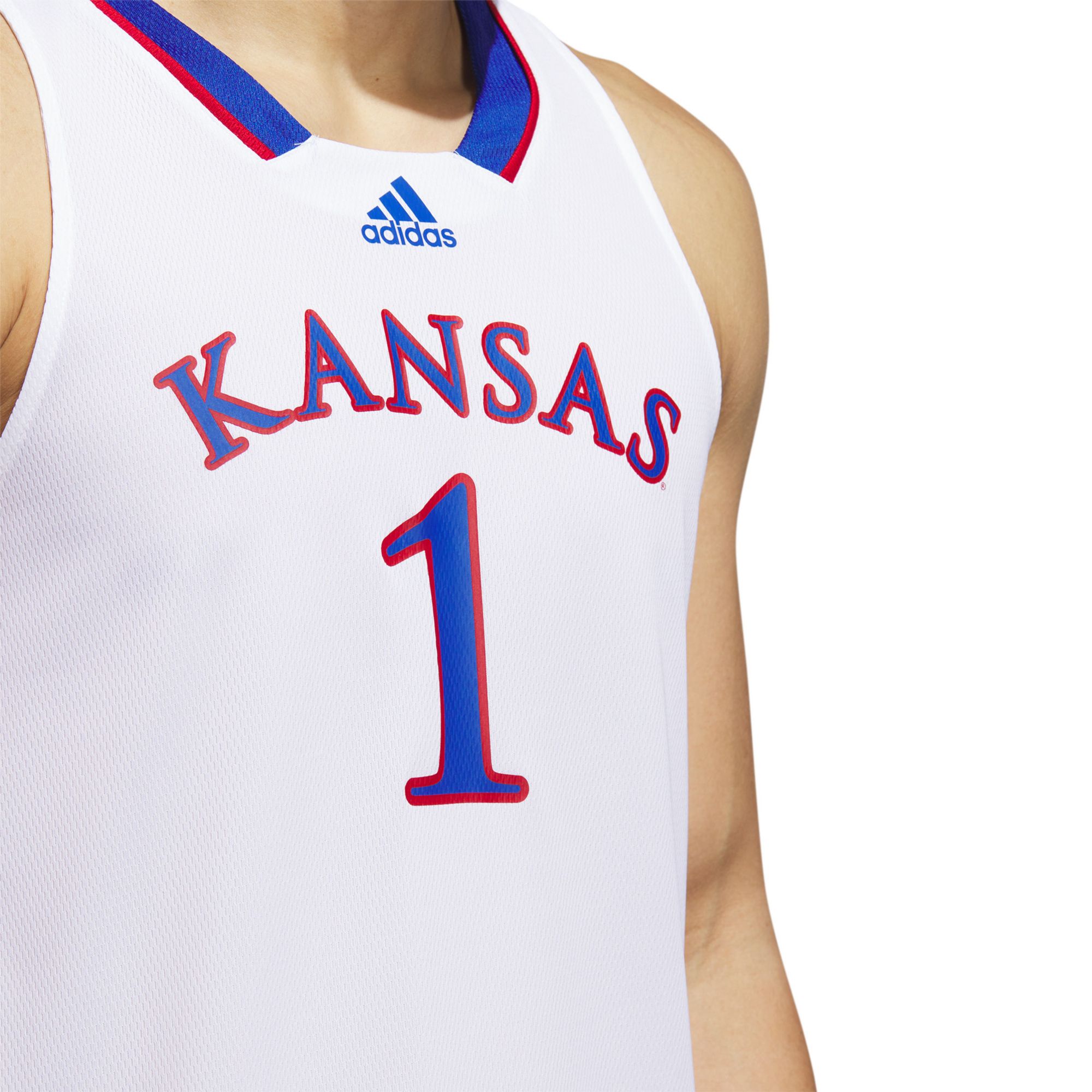 adidas Men's Kansas Jayhawks White Replica Swingman Jersey product image