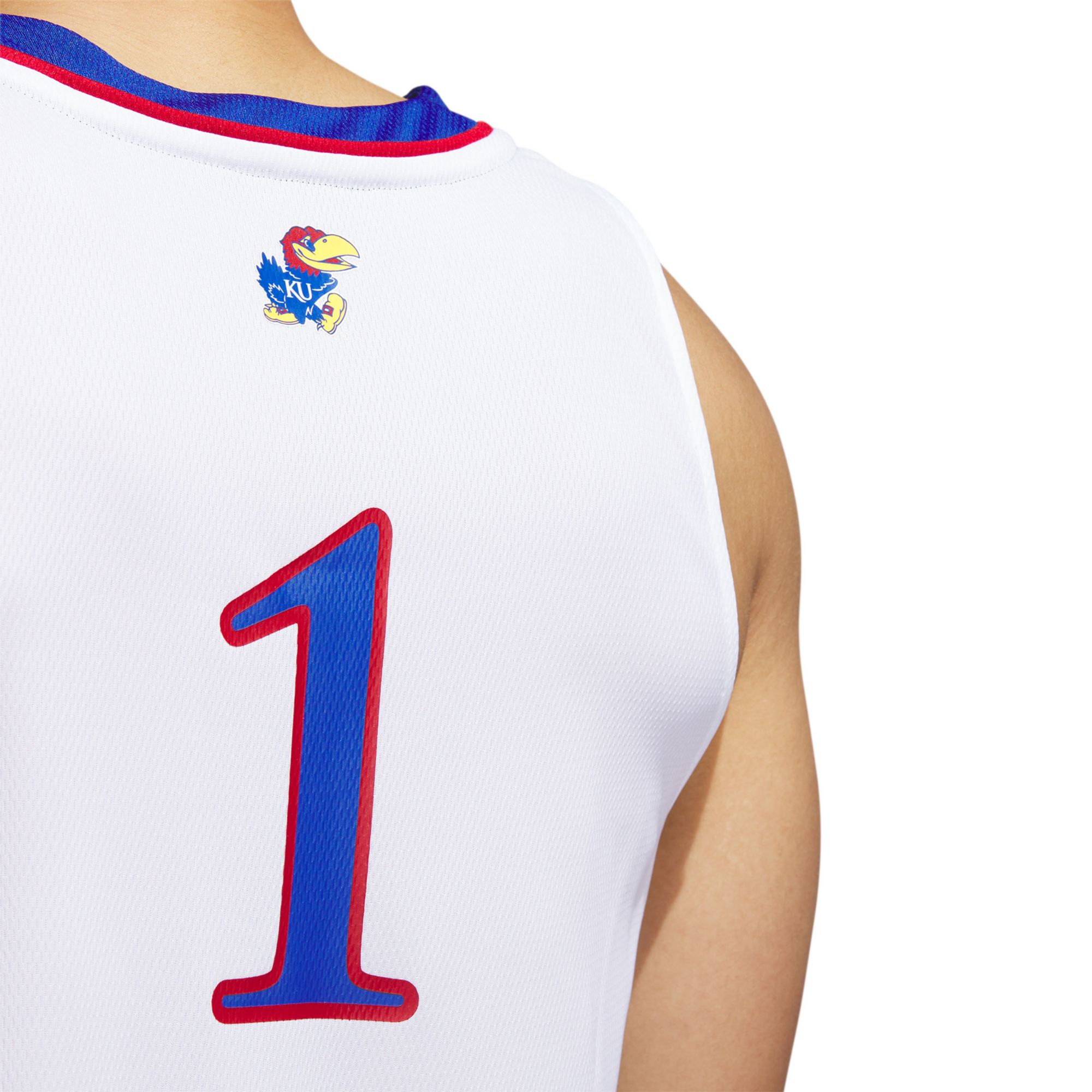 adidas Men's Kansas Jayhawks White Replica Swingman Jersey product image