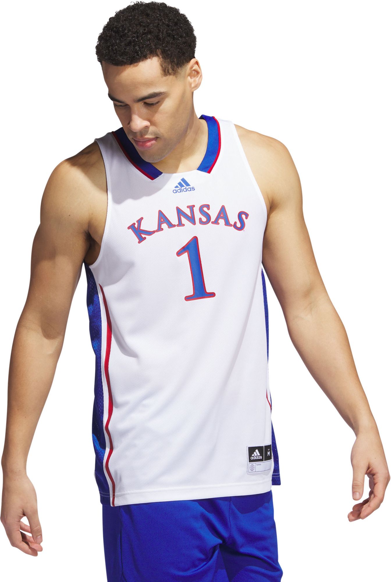 adidas Men's Kansas Jayhawks White Replica Swingman Jersey product image