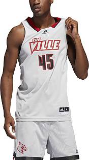 Men's adidas #22 Charcoal Louisville Cardinals Iron Wings Premier Strategy  Jersey