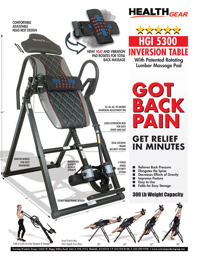 Health Gear HGI5300 Inversion Table