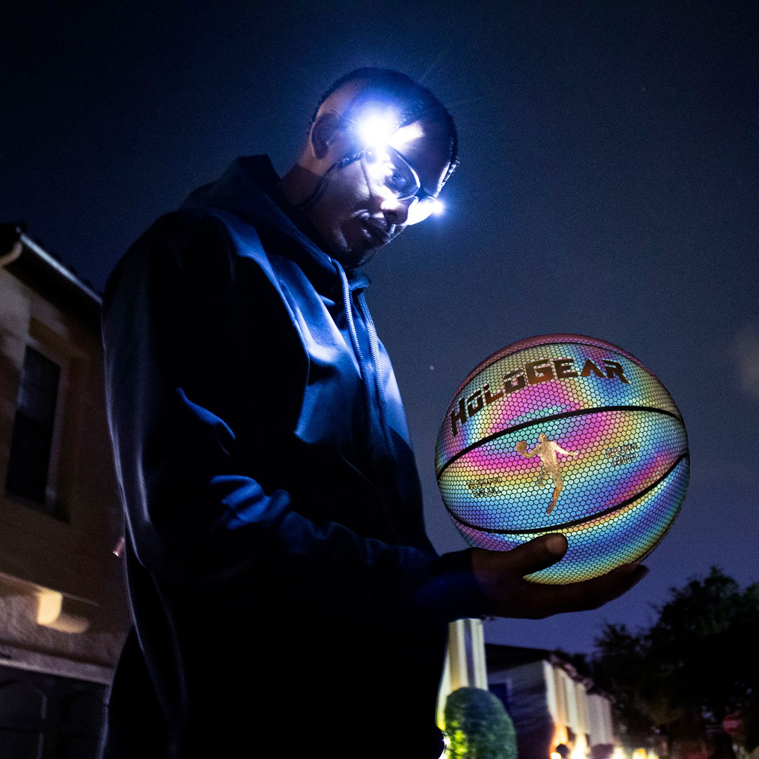 HoloGear Glowing Reflective Official Basketball product image
